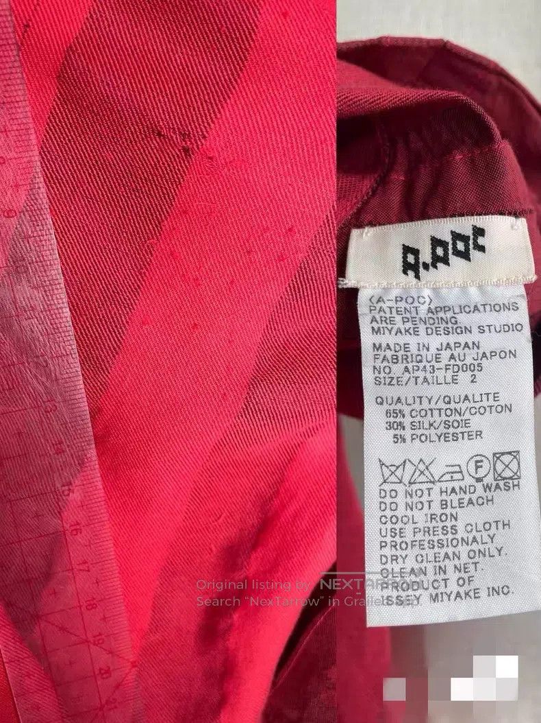 Issey Miyake Issey Miyake Red Coat Size M / US 6-8 / IT 42-44 - 9 Thumbnail