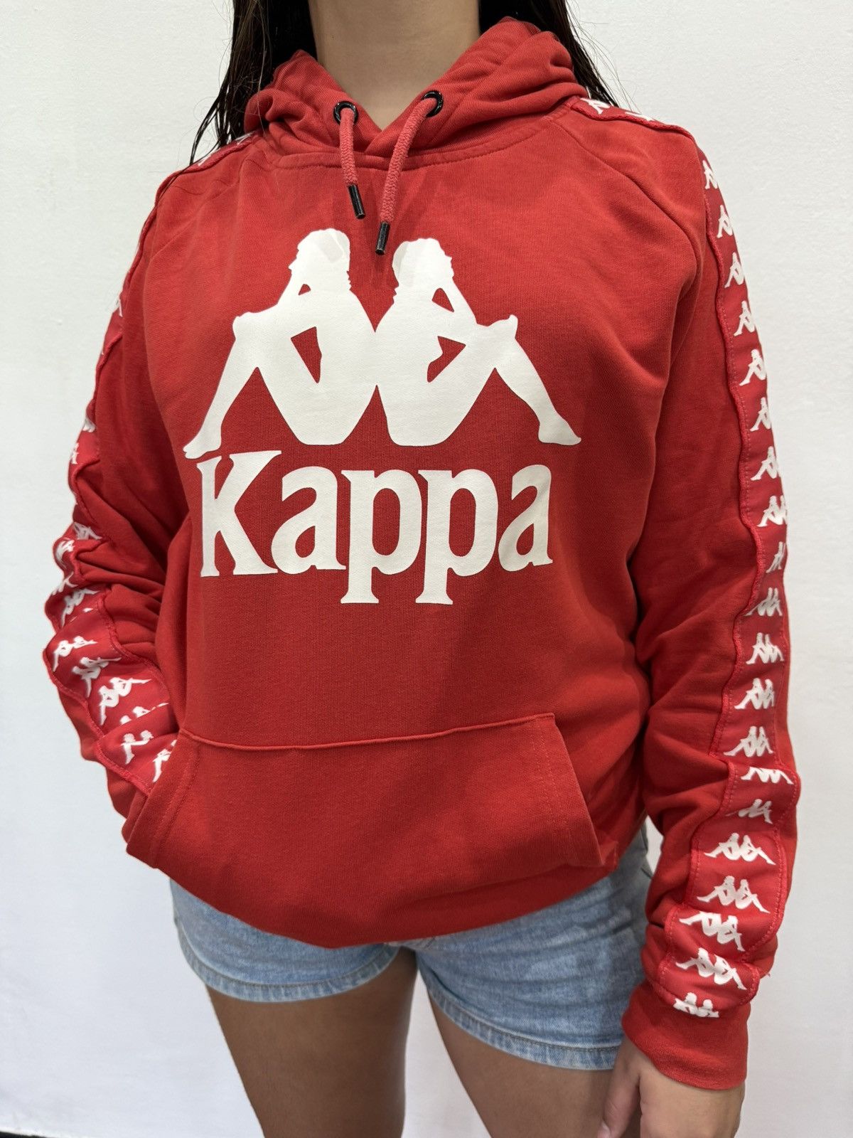 Kappa Kappa Red Hoodie Logo Taped Sleeves – M Size US M / EU 48-50 / 2 - 1 Thumbnail