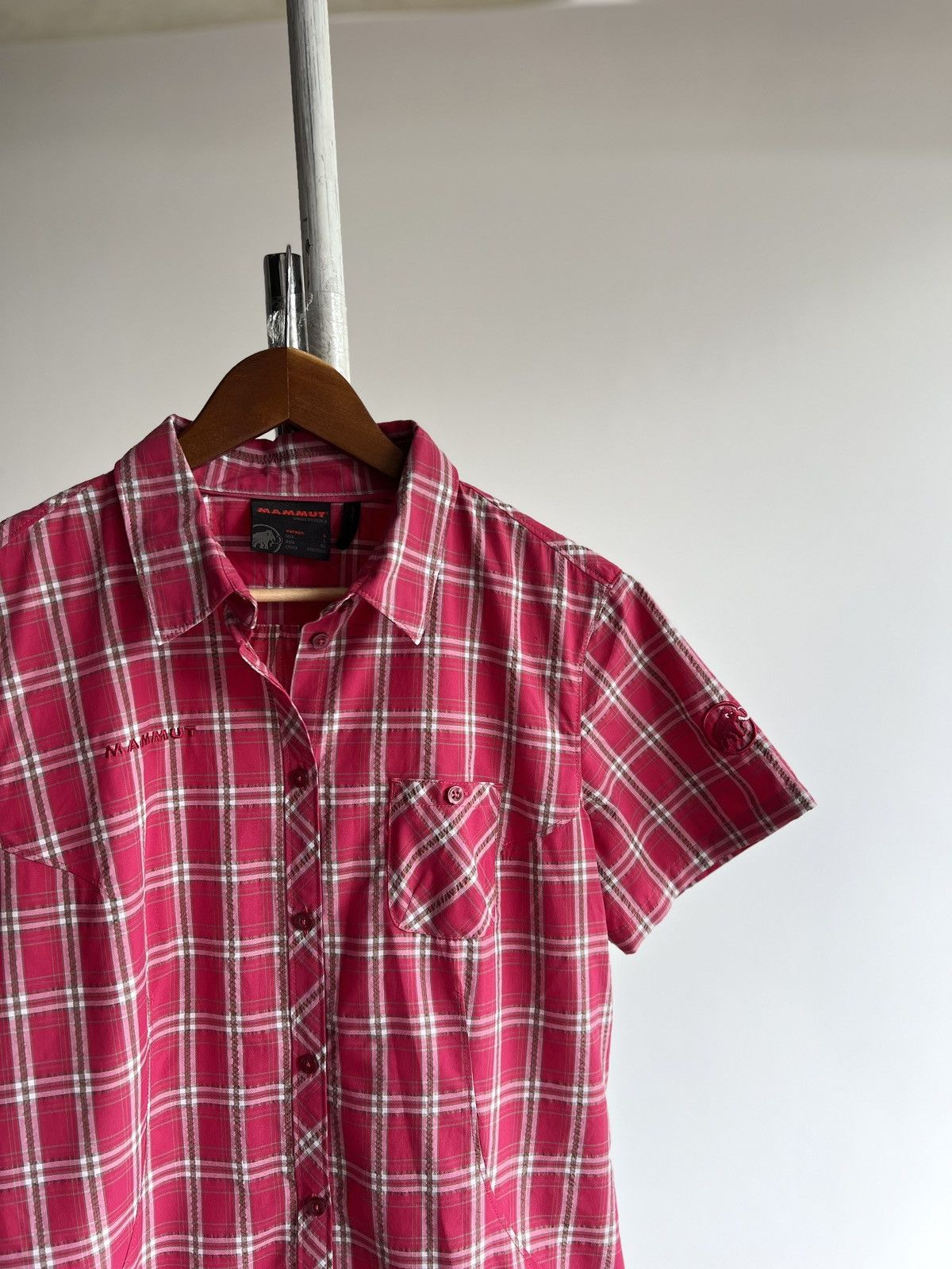 Mammut Mammut Wmns Pink White Checkered Button Shirt Casual Outdoor Size L / US 10 / IT 46 - 2 Thumbnail