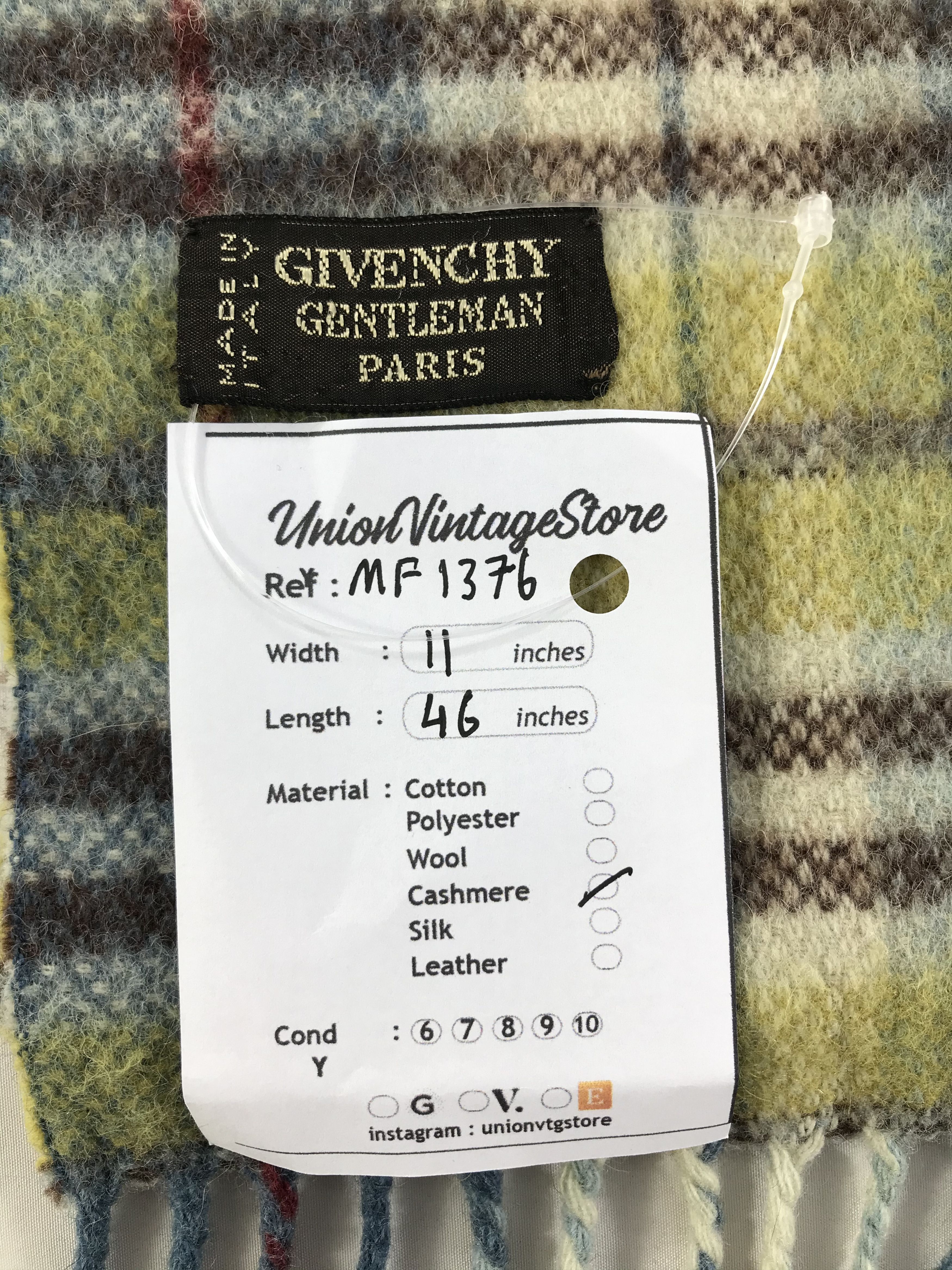 Vintage Vintage Givenchy Scarf/Muffler/Neckwear MF1376 Size ONE SIZE - 5 Thumbnail