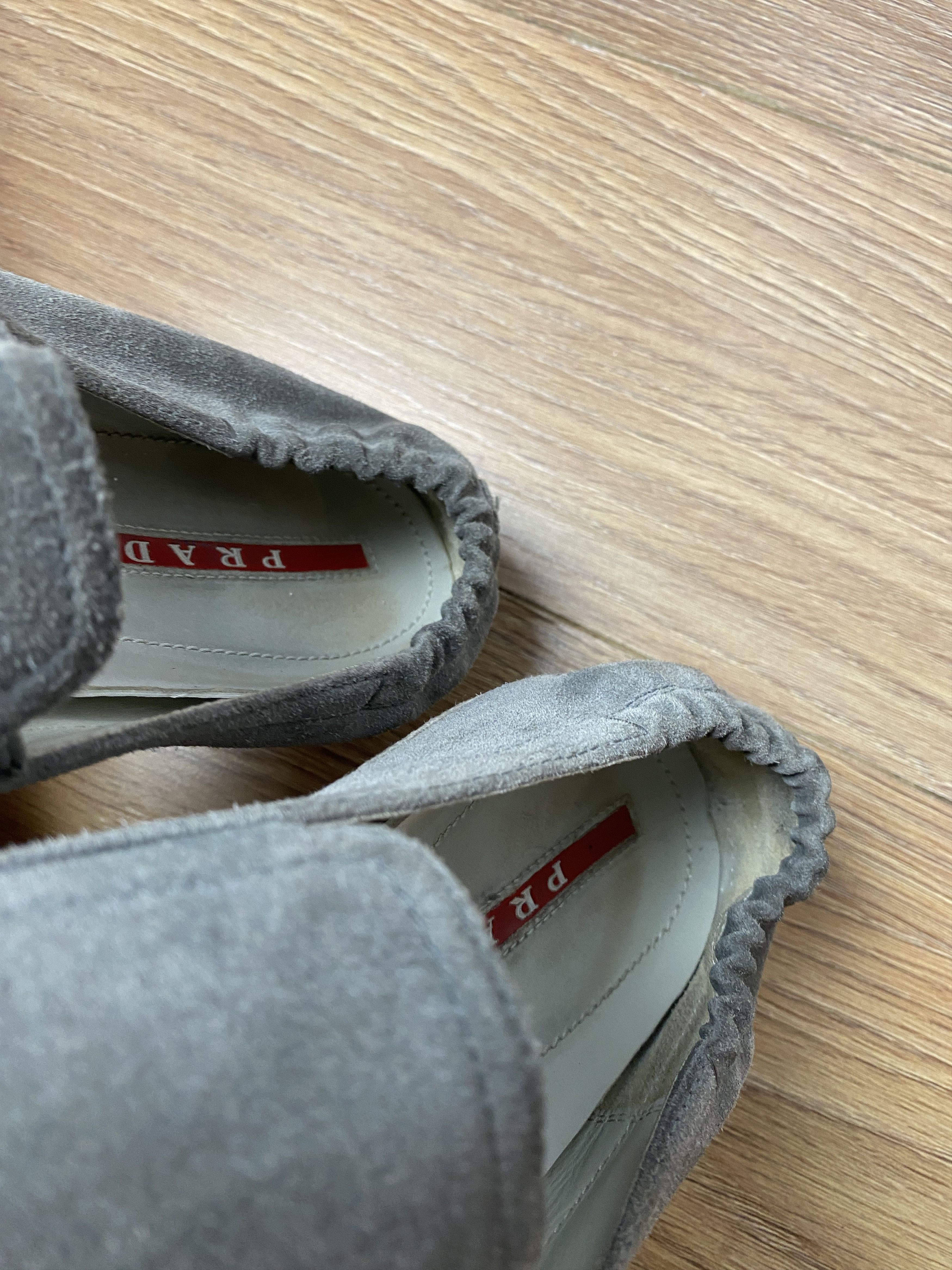 Prada Prada luxury slip ons suede gray espadrilles Size US 10 / EU 43 - 8 Thumbnail