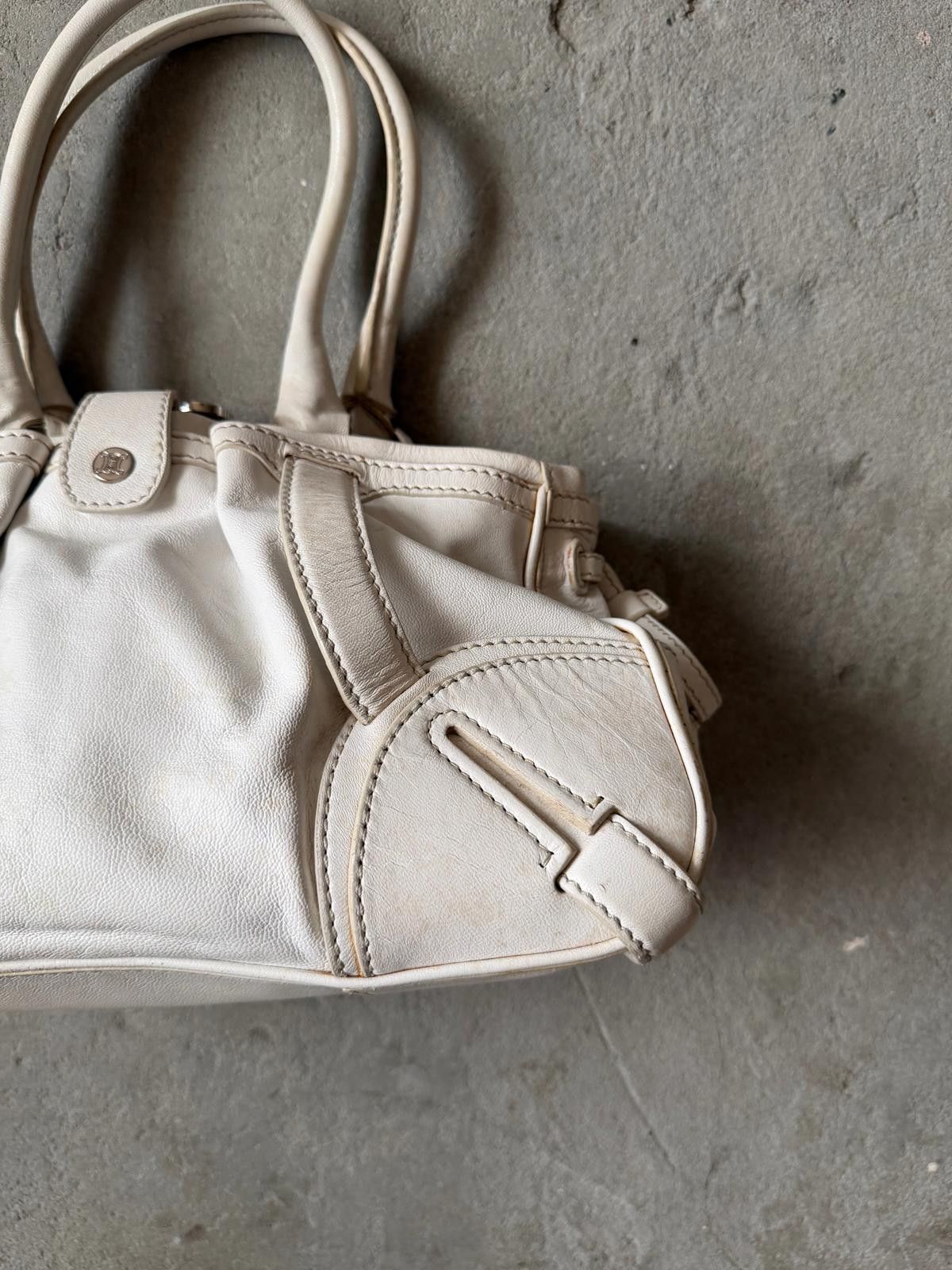 Celine Celine Leather Shoulder Bag White Size ONE SIZE - 4 Thumbnail