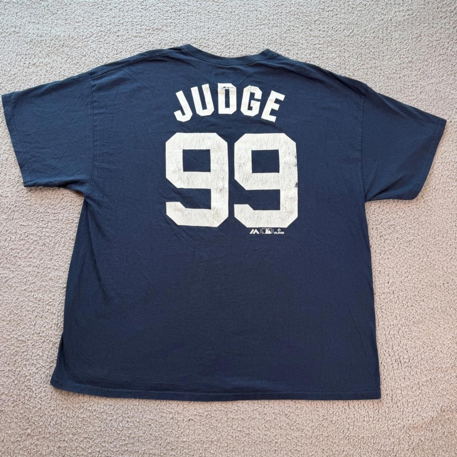 Majestic Majestic New York Yankees Aaron Judge 99 T-Shirt Mens 2XL Size US XXL / EU 58 / 5 - 1 Thumbnail