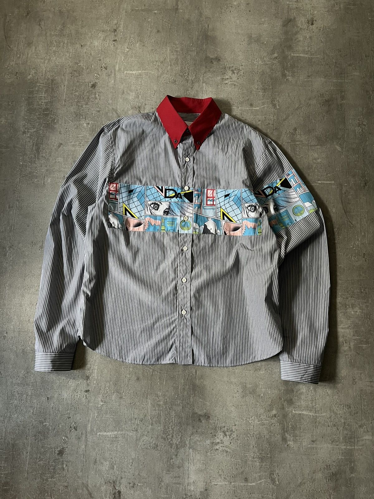 Luxury × Prada Prada James Jean SS18 Comic button up shirt | Grailed