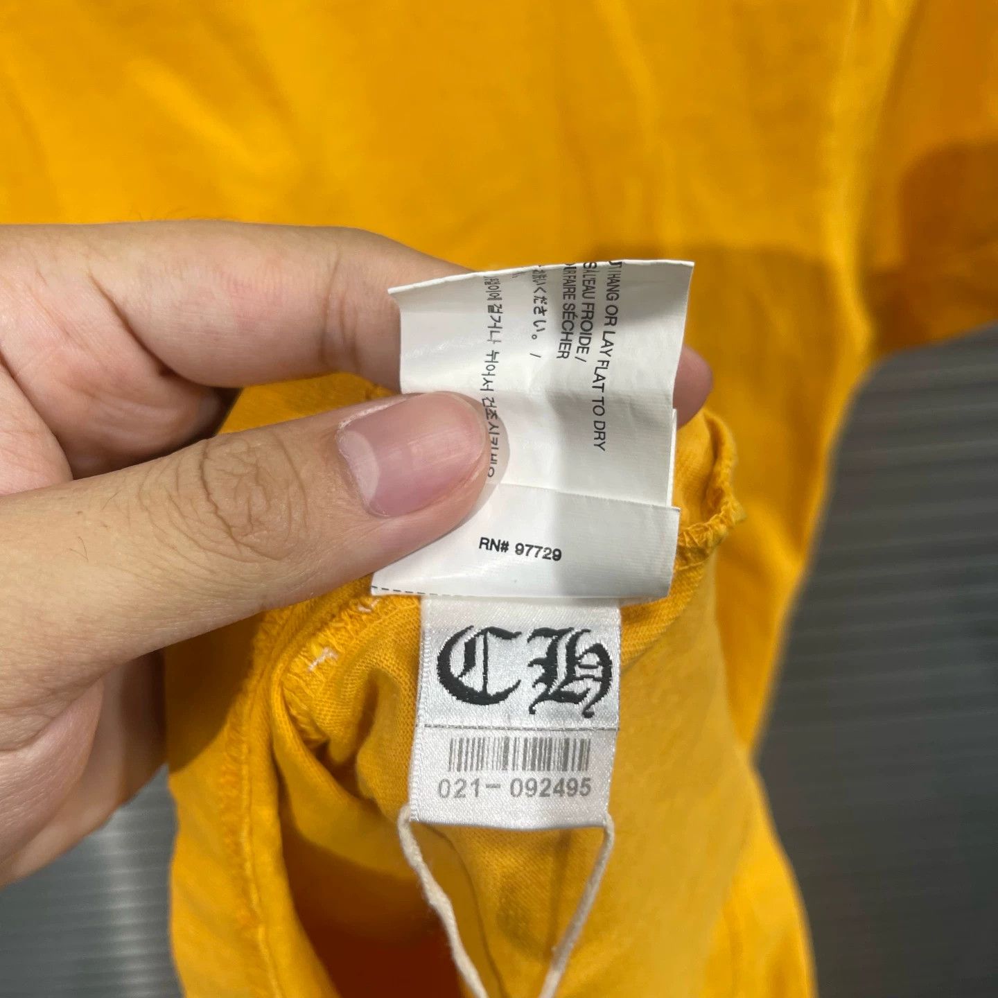 Chrome Hearts Chrome Hearts Mustard Devanagari Script Tee XS 99 New Size US XS / EU 42 / 0 - 6 Thumbnail