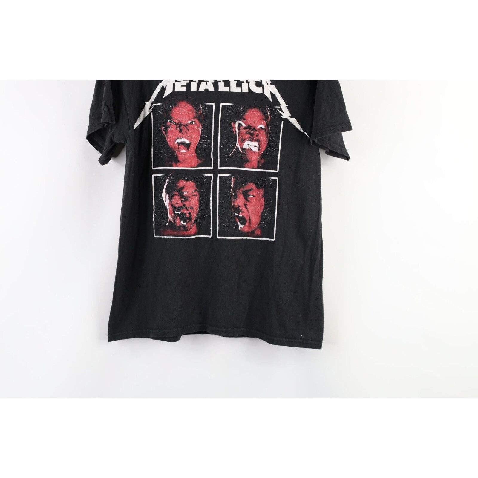 Vintage Metallica Faded Spell Out World Wired Tour Band T-Shirt Size US M / EU 48-50 / 2 - 3 Thumbnail
