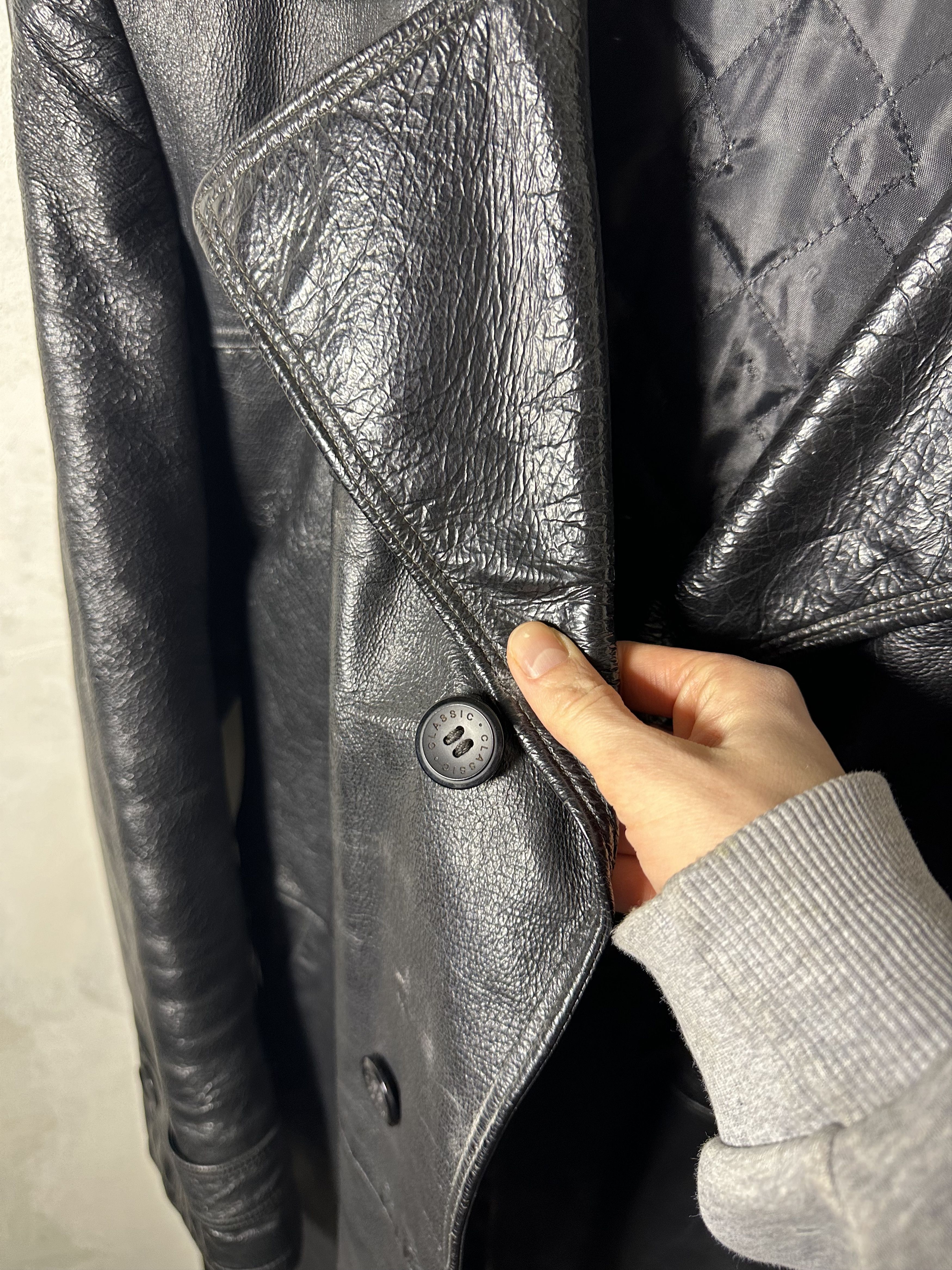 Genuine Leather Vintage Calfskin Leather Brown Coat Size US L / EU 52-54 / 3 - 6 Thumbnail