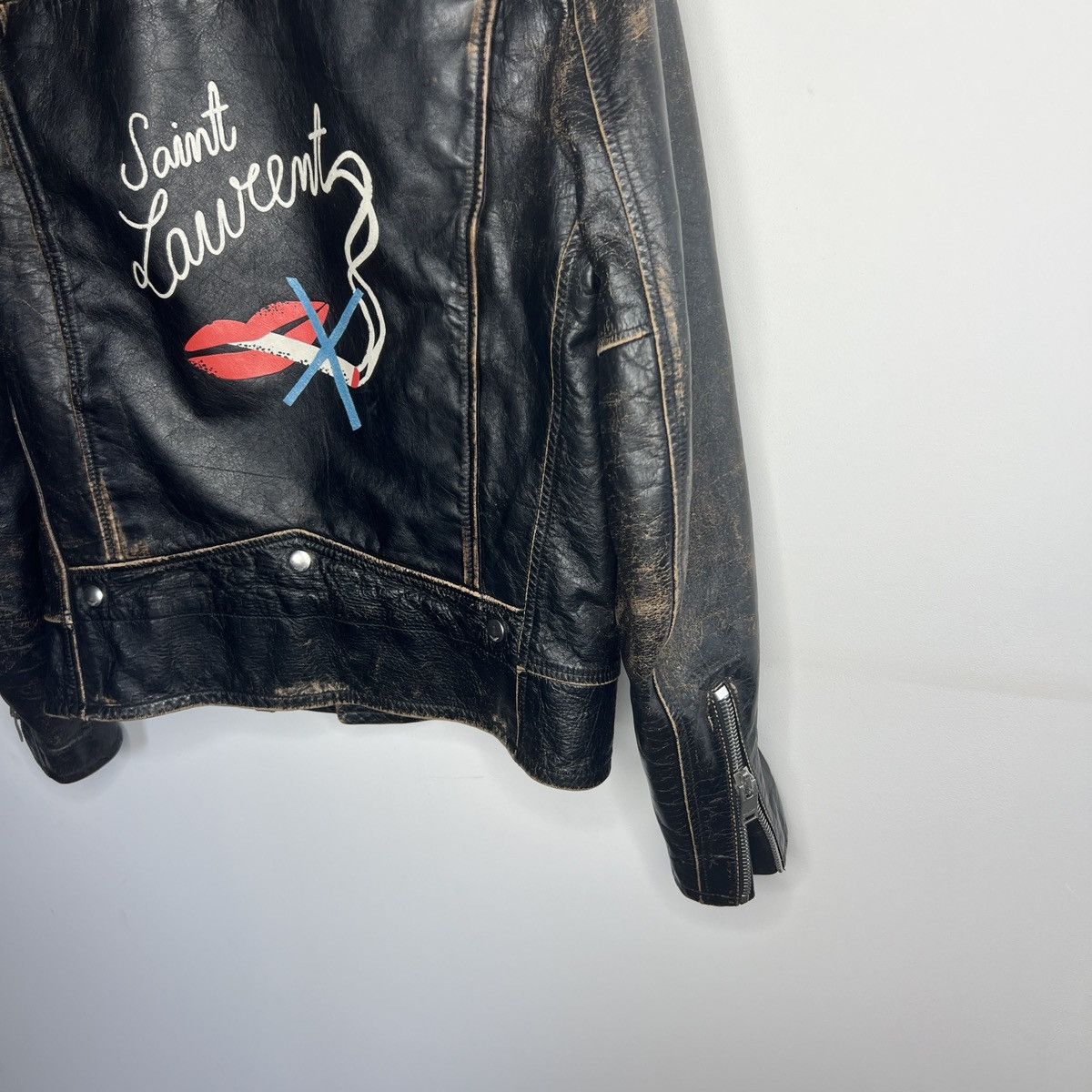 Saint Laurent Paris Saint Laurent anti-smoking leather jacket Size US M / EU 48-50 / 2 - 3 Thumbnail