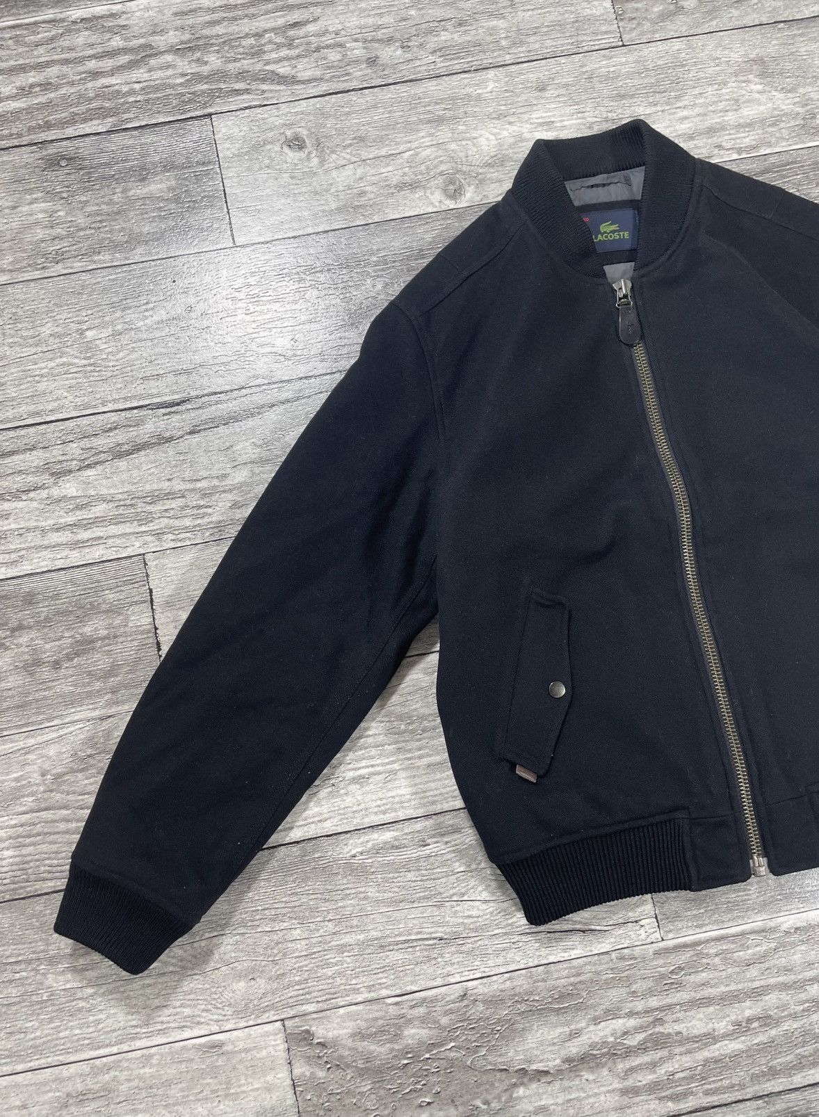 Lacoste Vintage Lacoste Wool Mens Bomber Jacket MA-1 Style Luxury Size US M / EU 48-50 / 2 - 3 Thumbnail