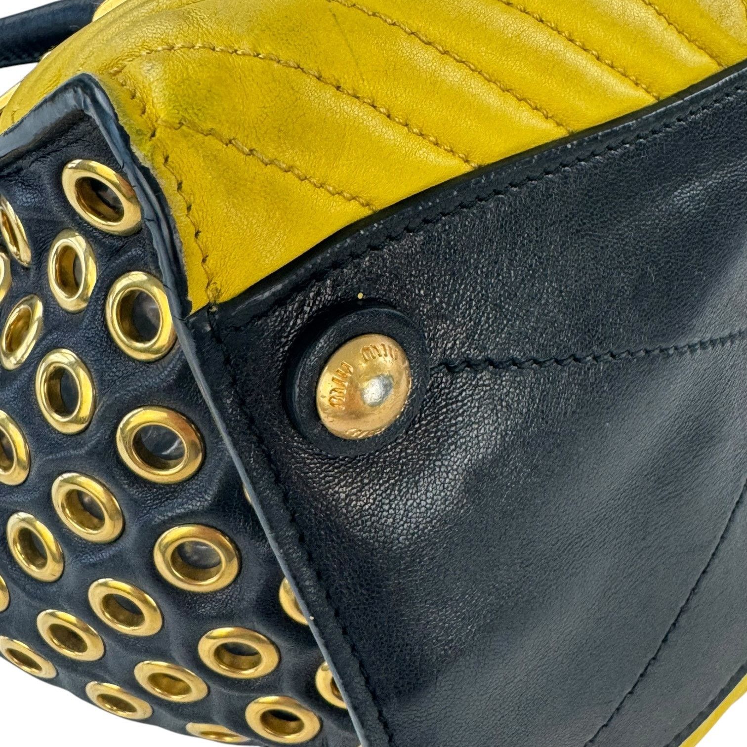 Miu Miu Miu Miu Biker Grommet Tote Bag Size ONE SIZE - 18 Thumbnail