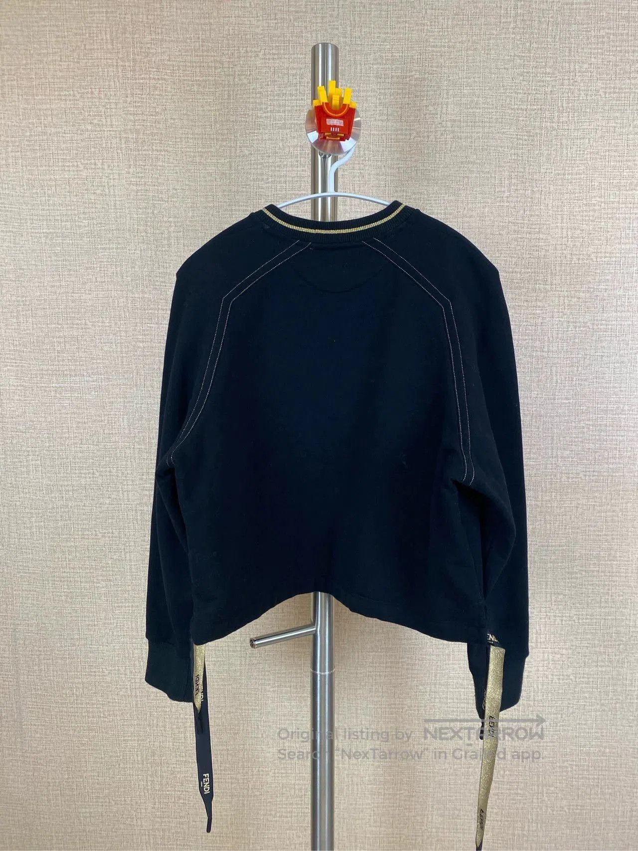 Fendi FENDI Black Gold Short Sweatshirt. Size US XS / EU 42 / 0 - 2 Thumbnail