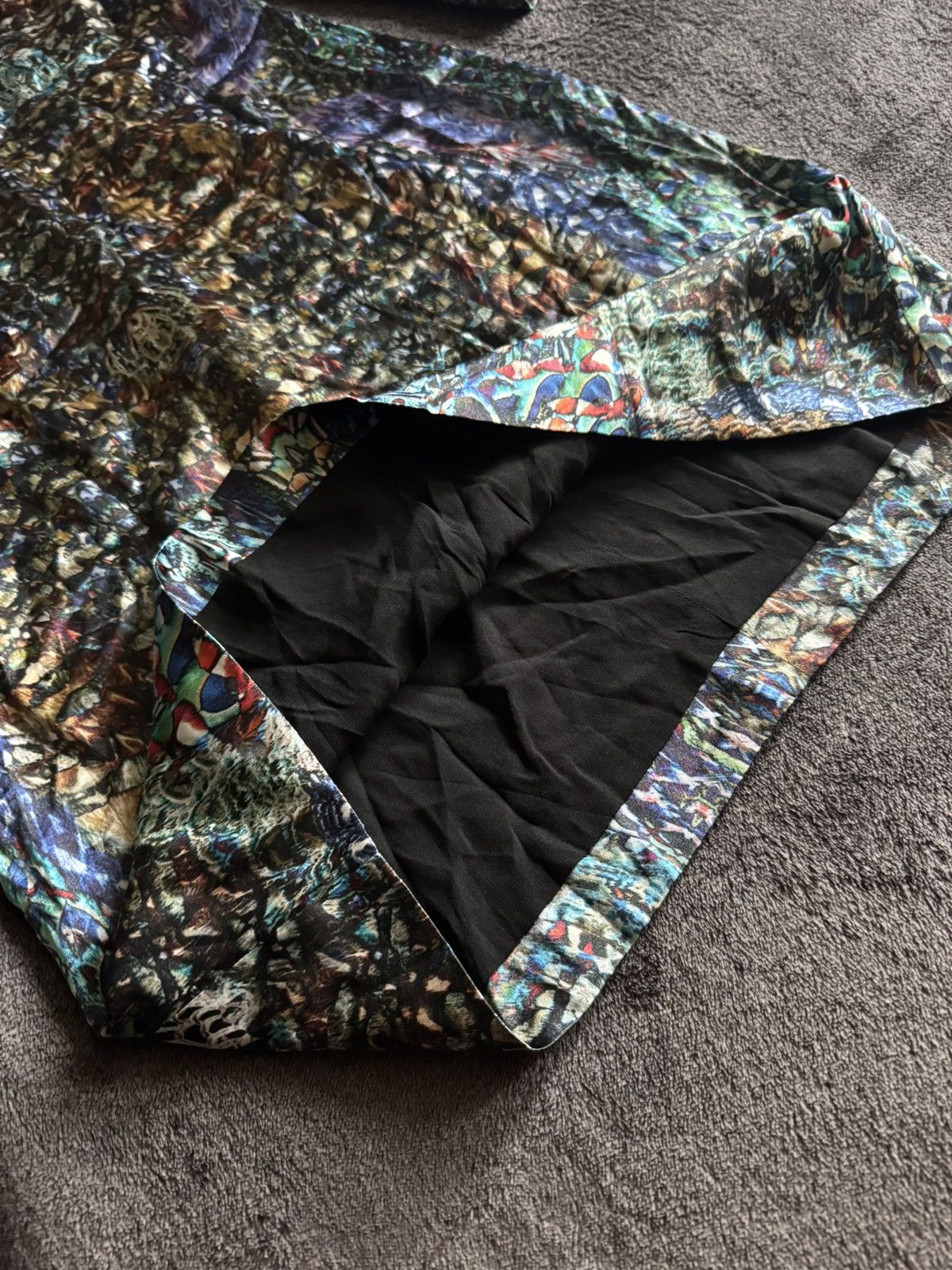 Alexander McQueen × Vintage Alexander McQueen - SS12 Silk Tunic Mini Dress luxury Size XS / US 0-2 / IT 36-38 - 10 Thumbnail
