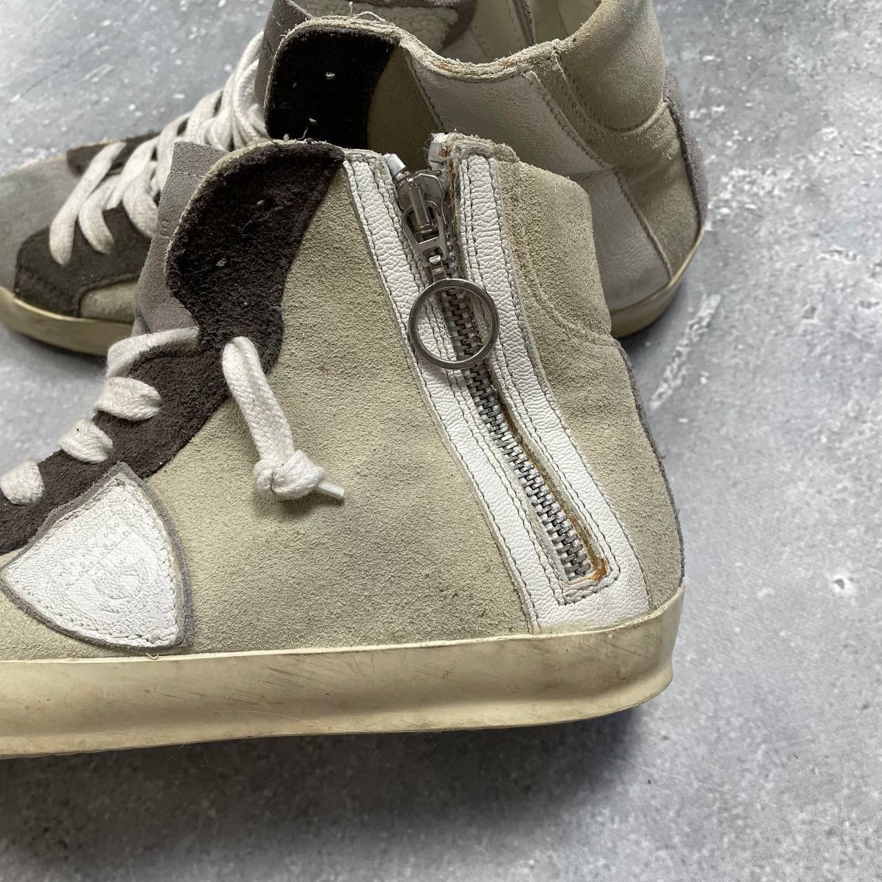 Philippe Model Philippe Model Hi Top Suede Sneakers Women’s Beige/ Gray 38 Size US 8 / IT 38 - 13 Thumbnail