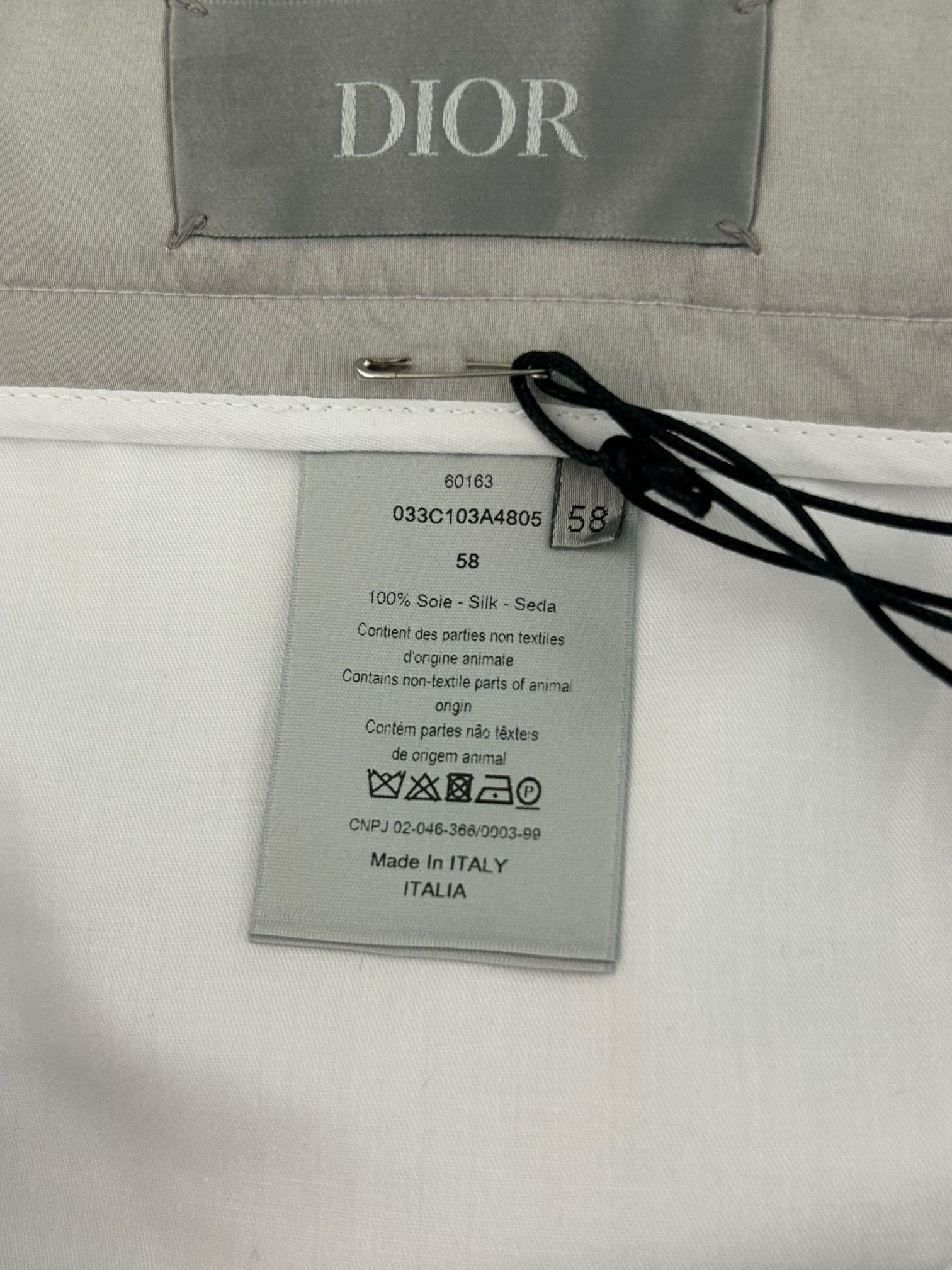 Dior Dior Jordan Grey & White CD Logo Silk Basketball Shorts Size US 40 / EU 56 - 3 Thumbnail