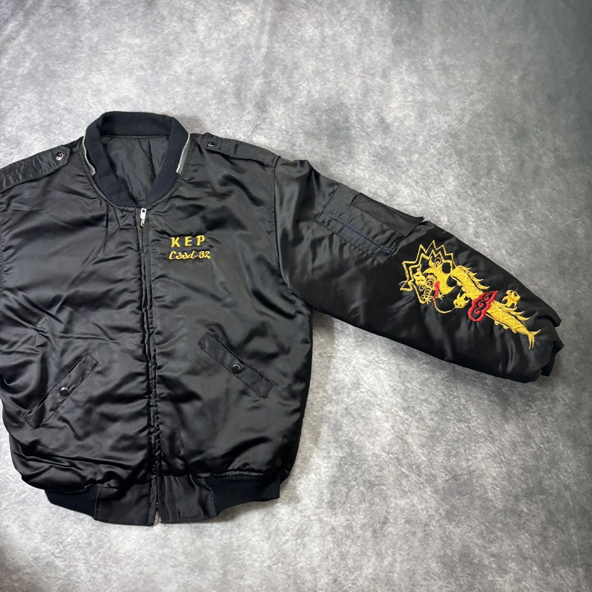 Vintage 1980s Vintage Souvenir Jacket Vietnam Tour Embroidered Coat Size US M / EU 48-50 / 2 - 10 Thumbnail