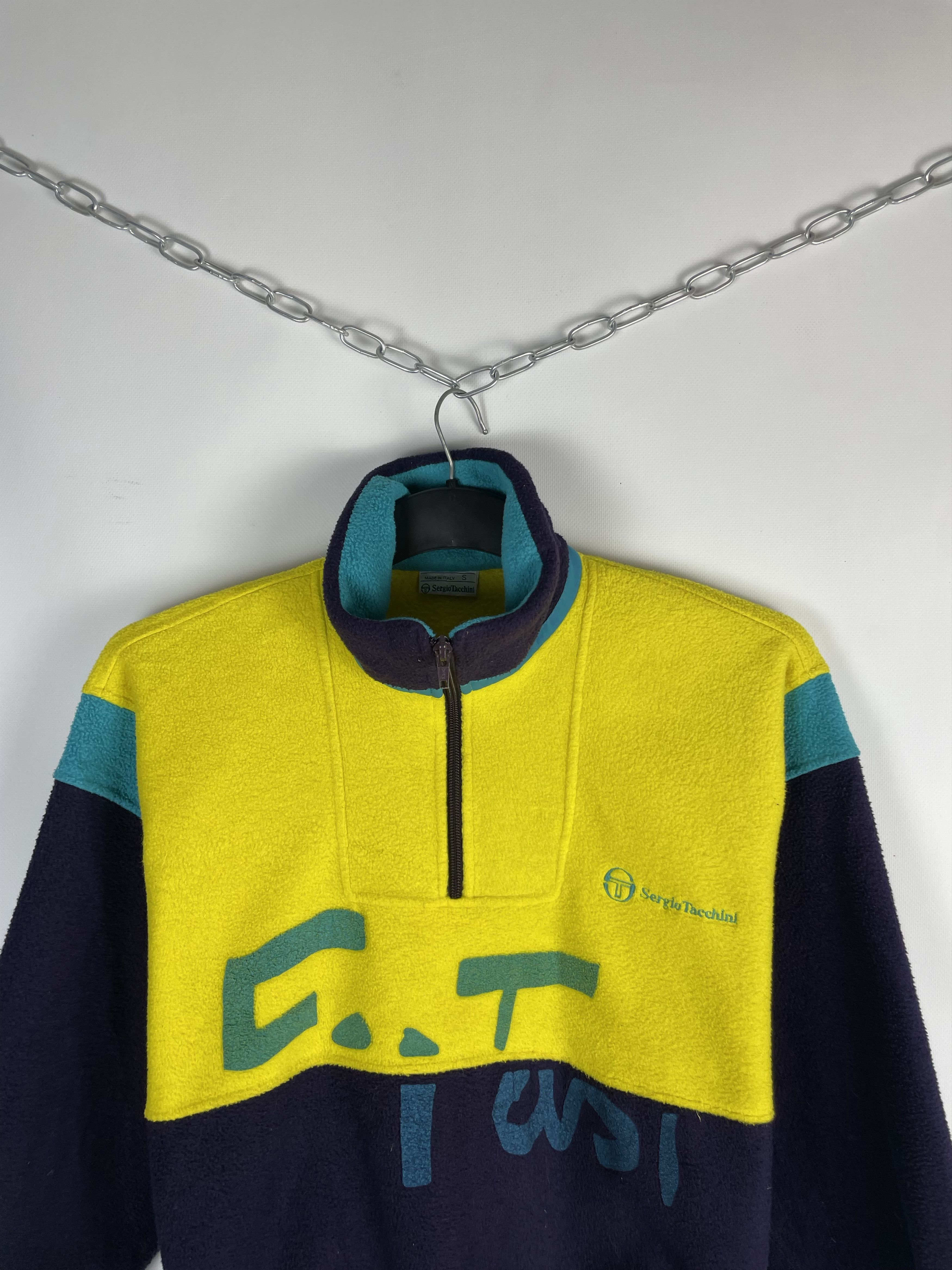 Sergio Tacchini Vintage Sergio Tacchini Fleece Pullover Size US S / EU 44-46 / 1 - 3 Thumbnail