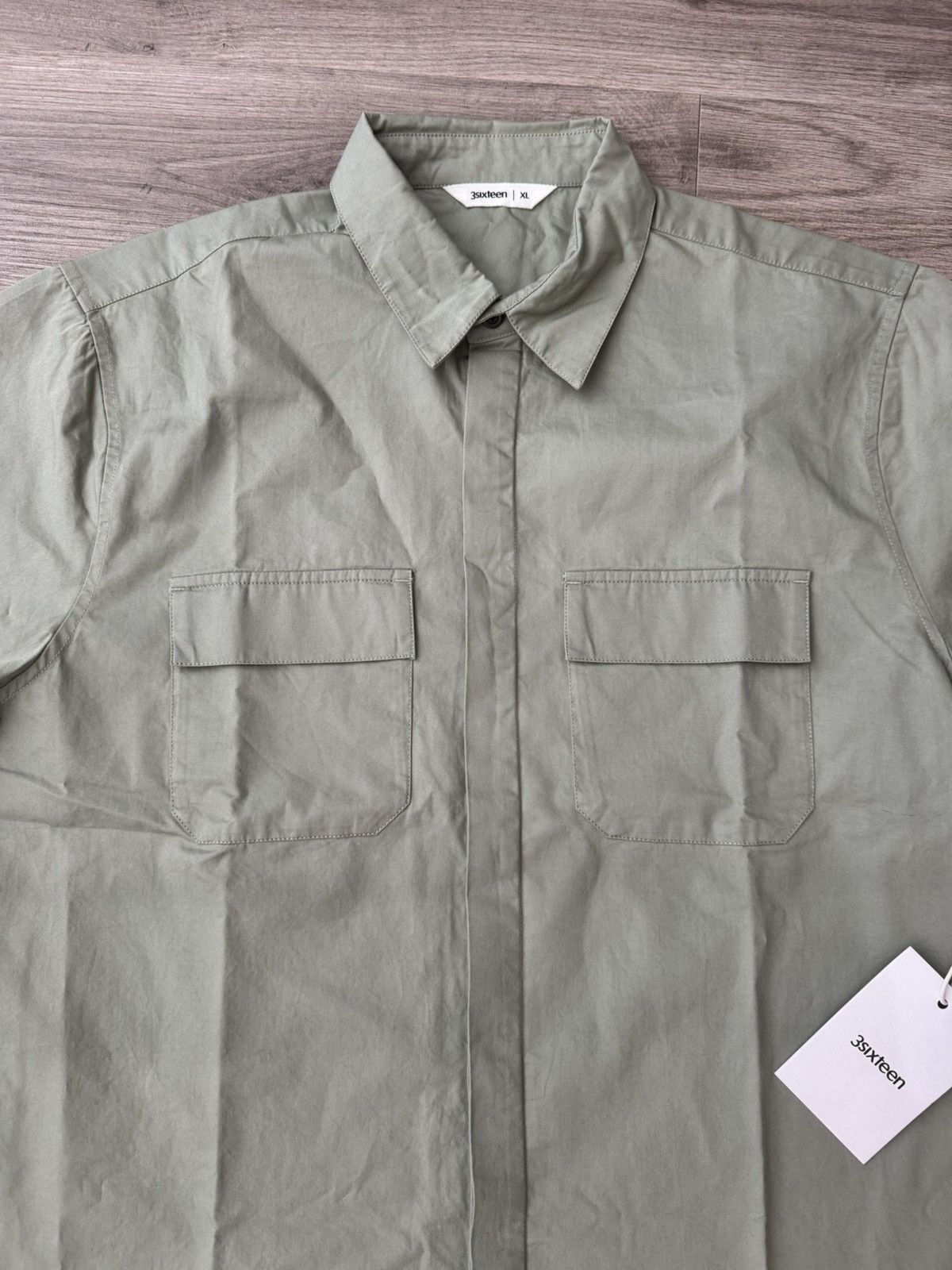3sixteen Garage Shirt - Seafoam - NEW Size US XL / EU 56 / 4 - 2 Thumbnail