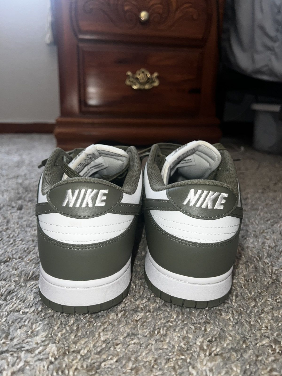 Nike Nike Dunk Low Olive Green Size US 10 / EU 43 - 4 Thumbnail