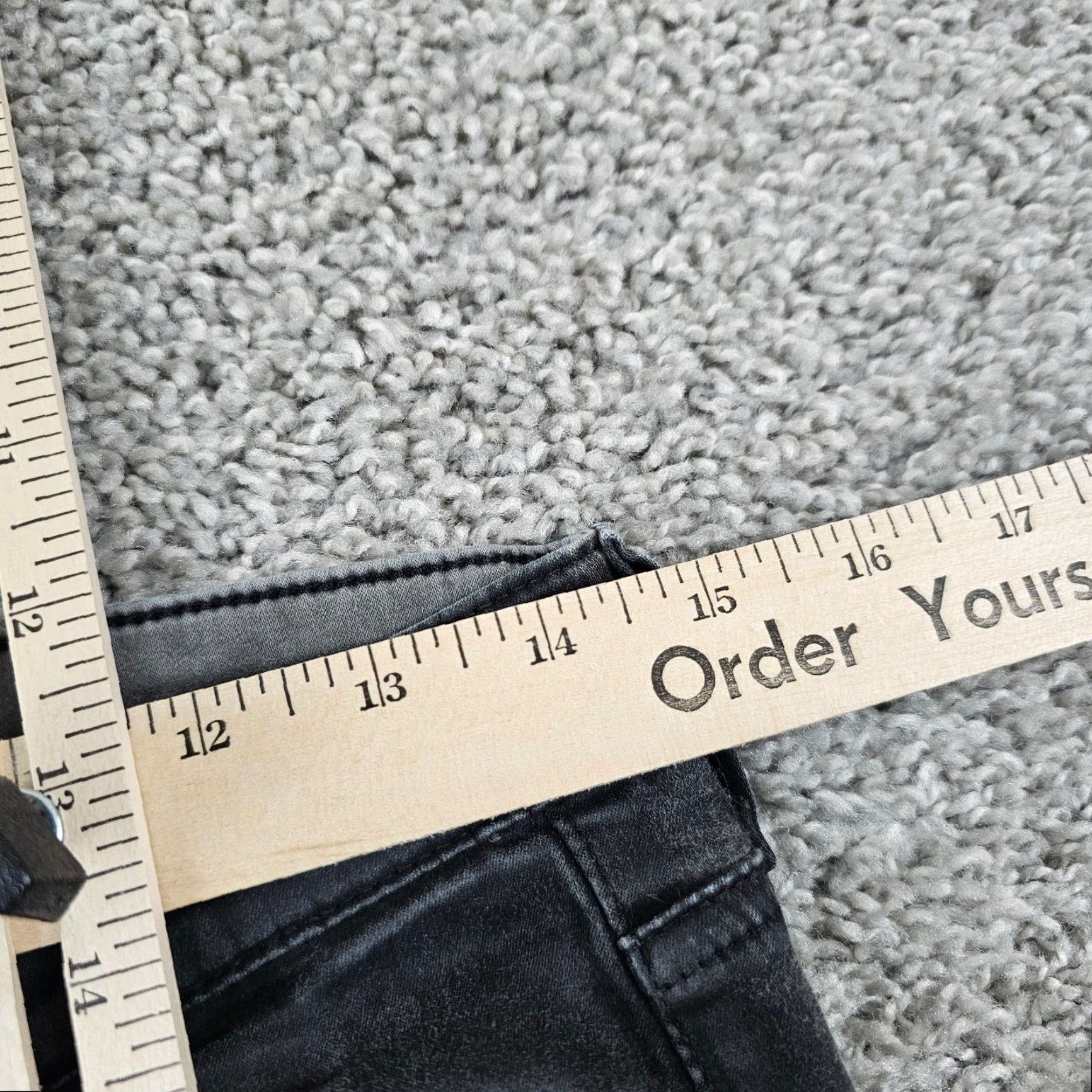 Vintage AG Adriano Goldschmied Coated Skinny Jeans Womens 28 Black 29 Inseam Regular Fit Size 28" / US 6 / IT 42 - 5 Thumbnail