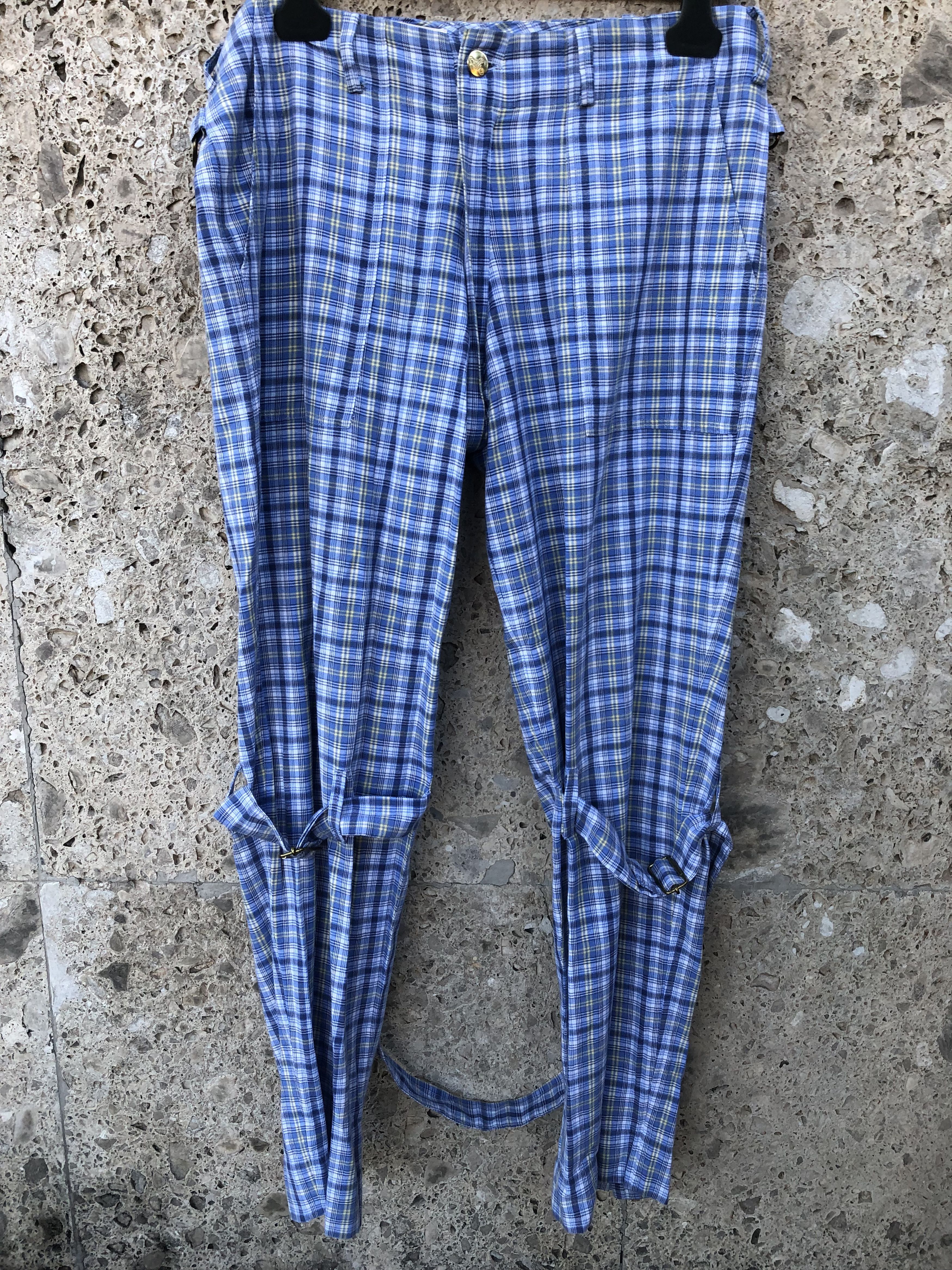 Vivienne Westwood Vivienne Westwood Vintage Gingham Bondage pants Size US 30 / EU 46 - 2 Thumbnail