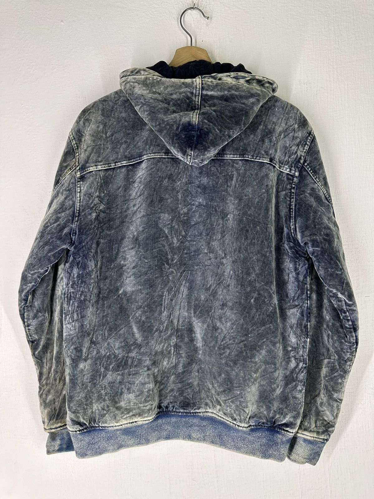 Billabong × If Six Was Nine × Indigo Billabong Indigo Velor Wave Washed Hoodie Jacket Size US M / EU 48-50 / 2 - 8 Thumbnail