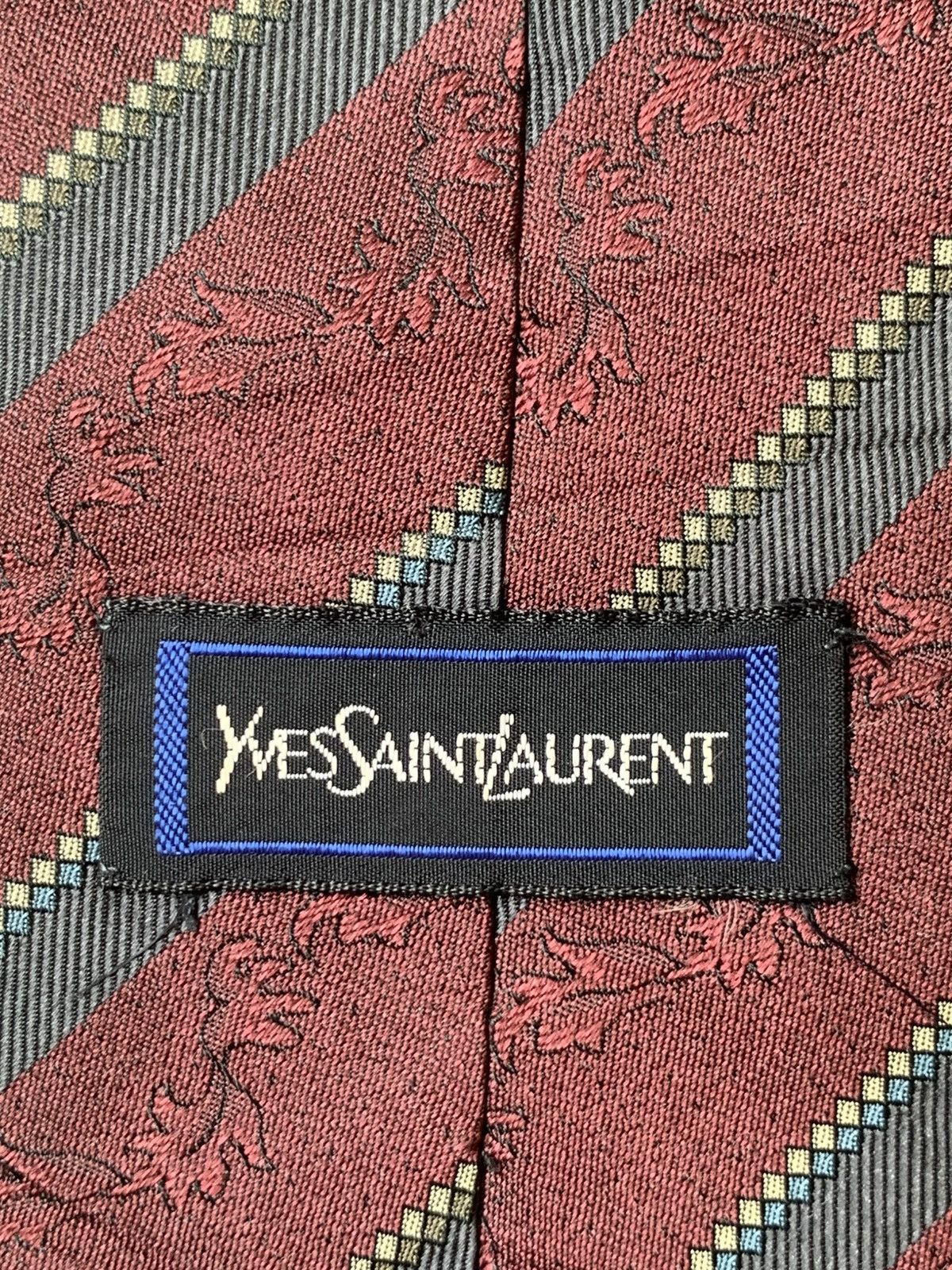 Designer × Vintage × Yves Saint Laurent Rare Design Vintage Yves Saint Laurent Ties Size ONE SIZE - 4 Thumbnail