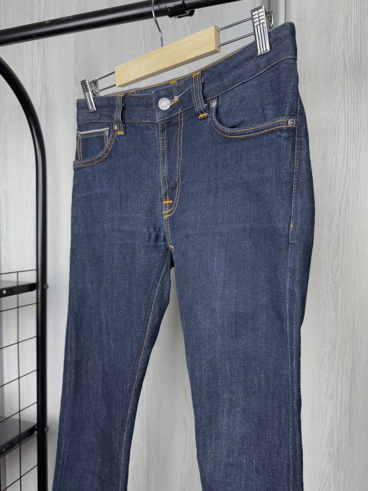 Nudie Jeans NUDIE JEANS MAN SKINNY LIN RINSE SELVAGE STR Size W28/L30 Size US 28 / EU 44 - 4 Thumbnail