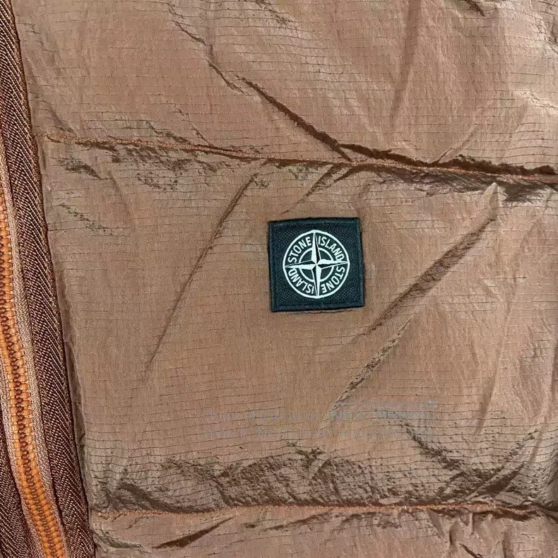 Stone Island Stone Island Brick Red Metallic Nylon Puffer Jacket Size US XL / EU 56 / 4 - 2 Thumbnail