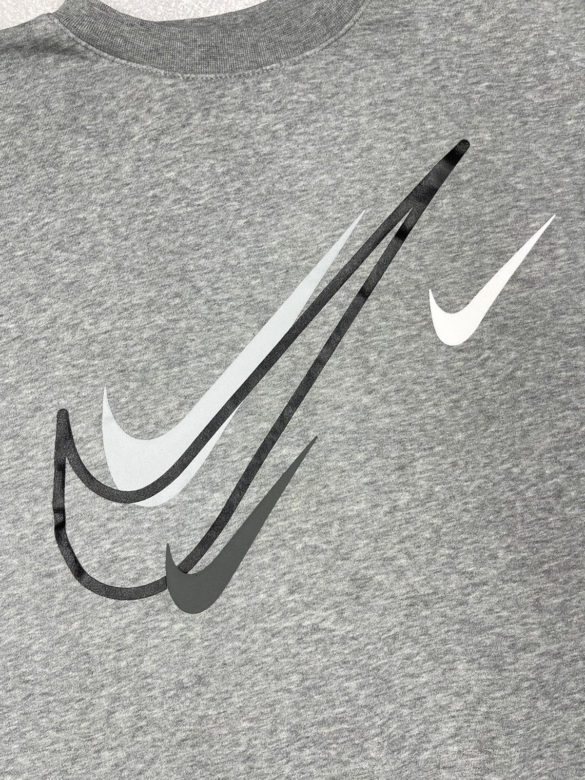 Nike × Nike ACG Mens Nike Multi Swoosh Big Logo Grey Sweatshirt Oversized Size US M / EU 48-50 / 2 - 5 Thumbnail