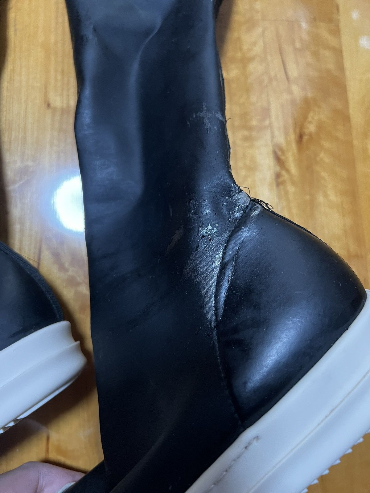 Rick Owens Drkshdw Rick owens drkshdw ramones thigh high sock sz35.5 Size US 5.5 / IT 35.5 - 5 Thumbnail