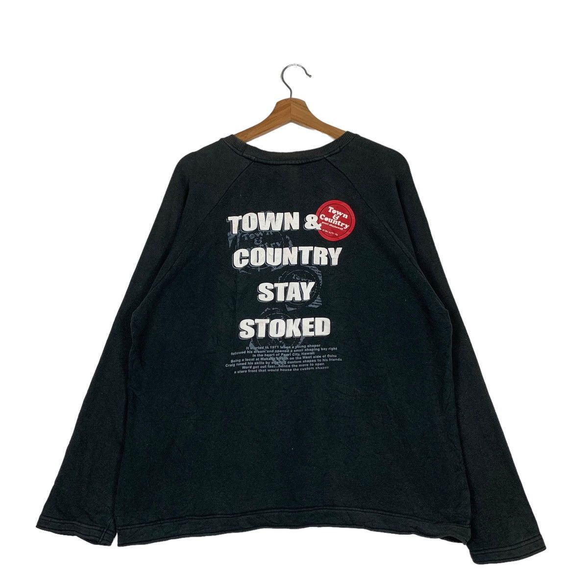 Japanese Brand TOWN & COUNTRY Stay Stoke Sweatshirts #0812-C37 Size US L / EU 52-54 / 3 - 7 Thumbnail