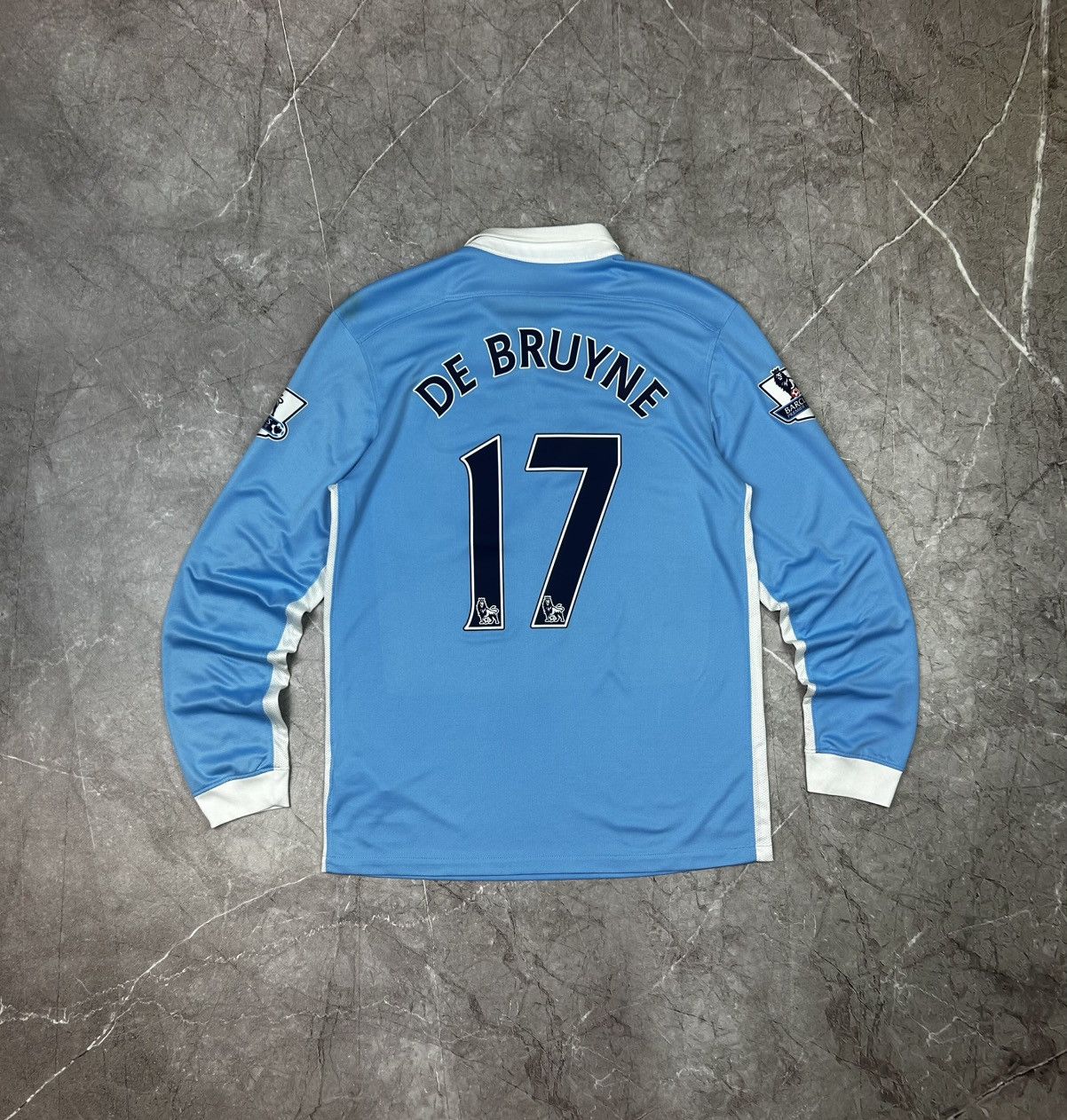 Nike Nike Manchester City De Bruyne 2017/18 home Long Sleeve Size US M / EU 48-50 / 2 - 2 Thumbnail