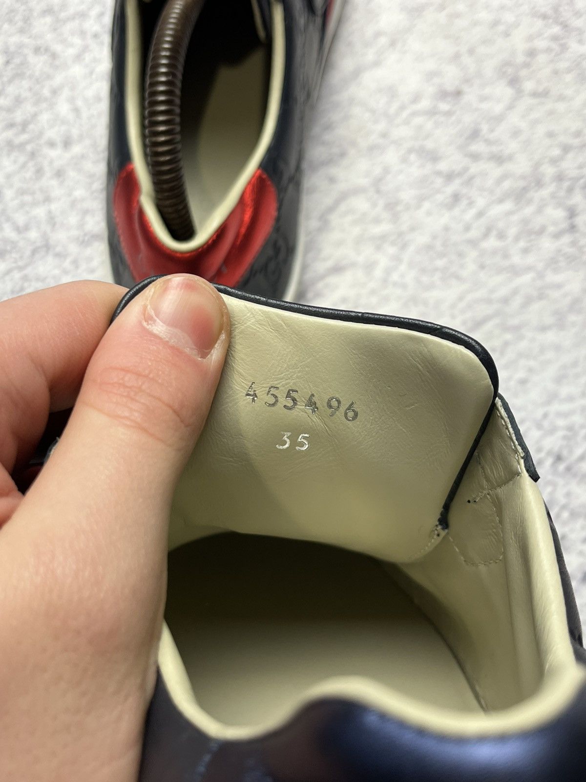 Gucci Vintage Gucci Leather Sneaker Y2K Rare Luxury 455496 Size US 6.5 / EU 39-40 - 17 Thumbnail