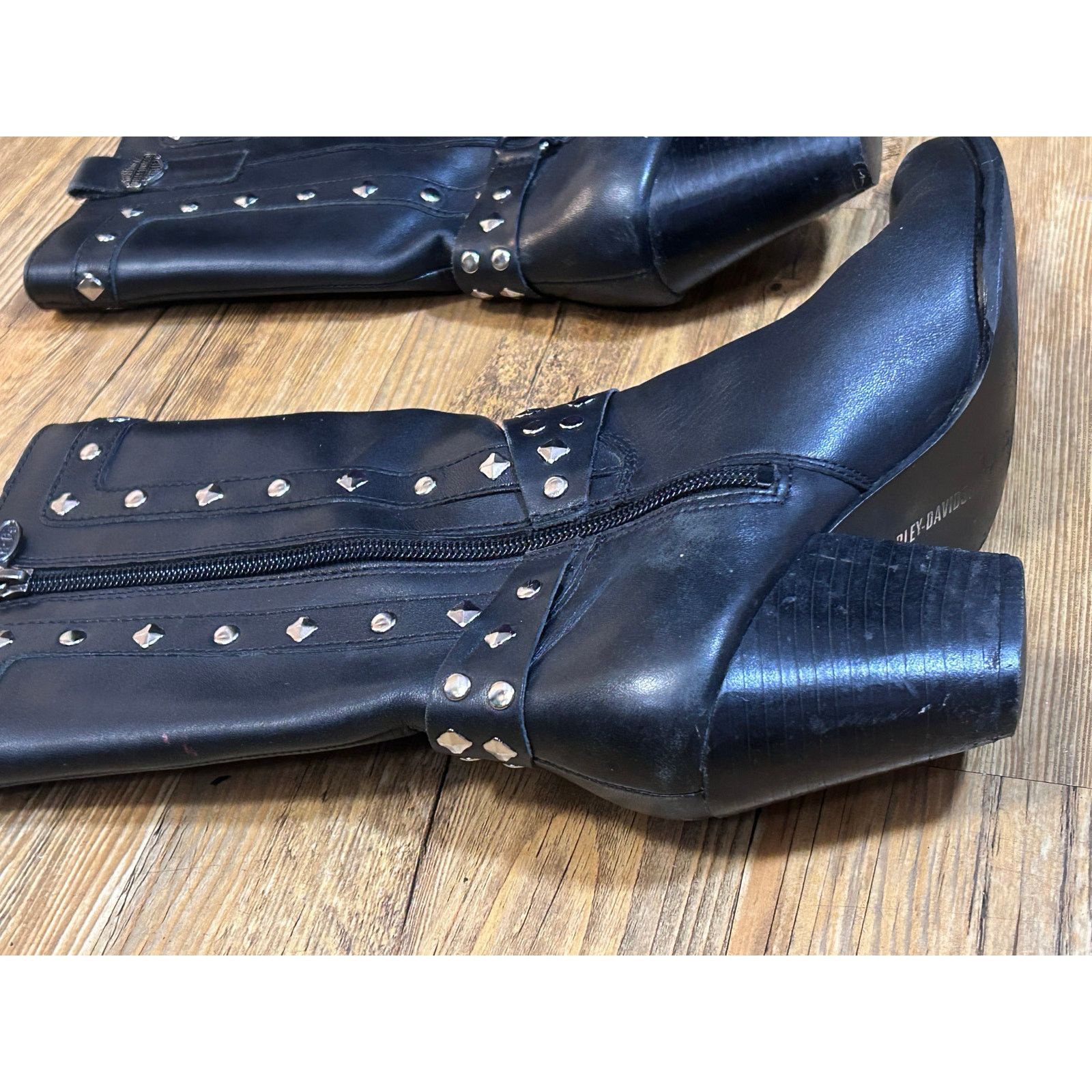 Harley Davidson Preloved-Harley Davidson Women's Strut Boots Leather 6 Size US 6 / IT 36 - 6 Thumbnail