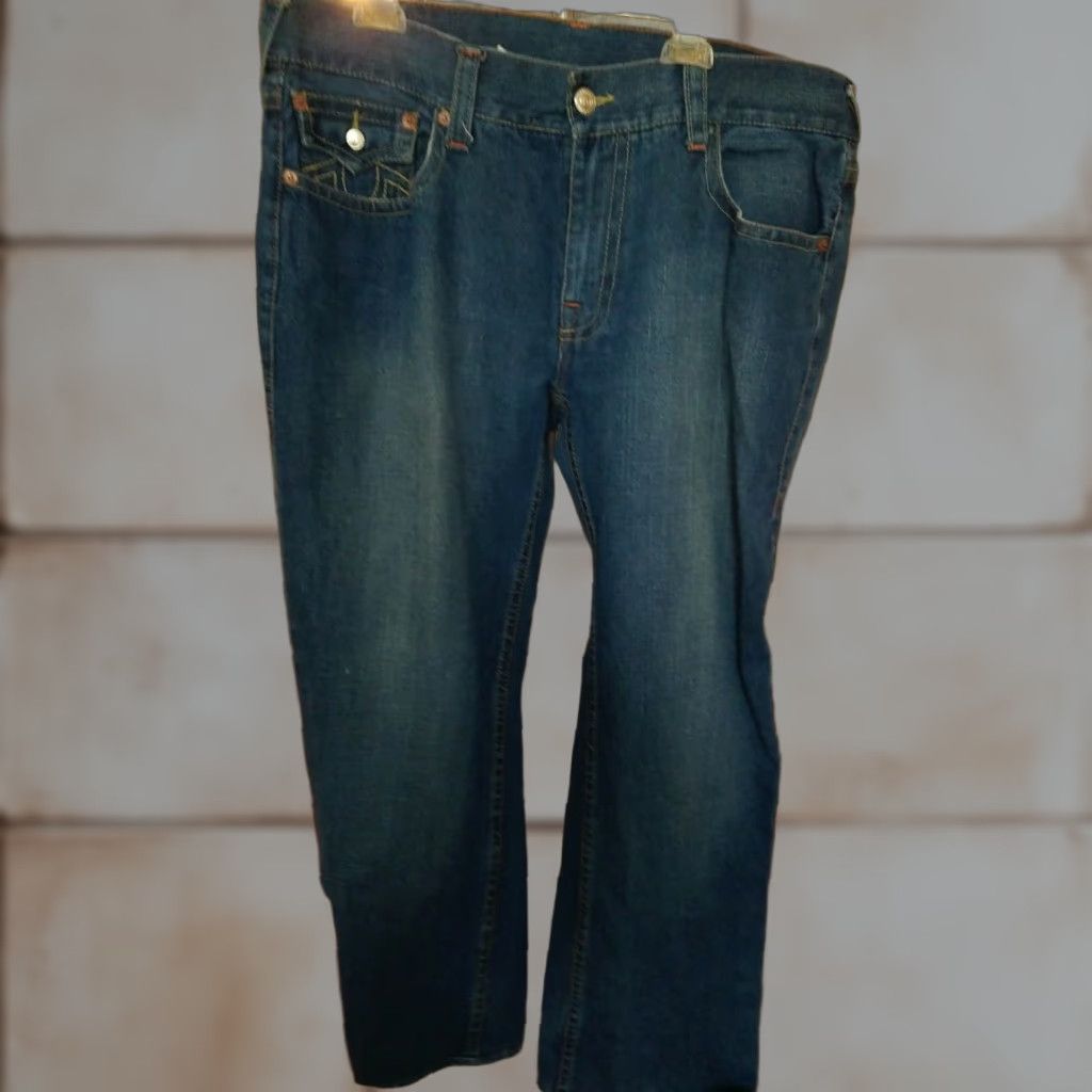 True Religion VINTAGE True Religion Jeans Billy Made In USA Men 38x33 Blue USA 90s Wide-Leg Jeans Billy Mens X 33? Size US 38 / EU 54 - 1 Thumbnail