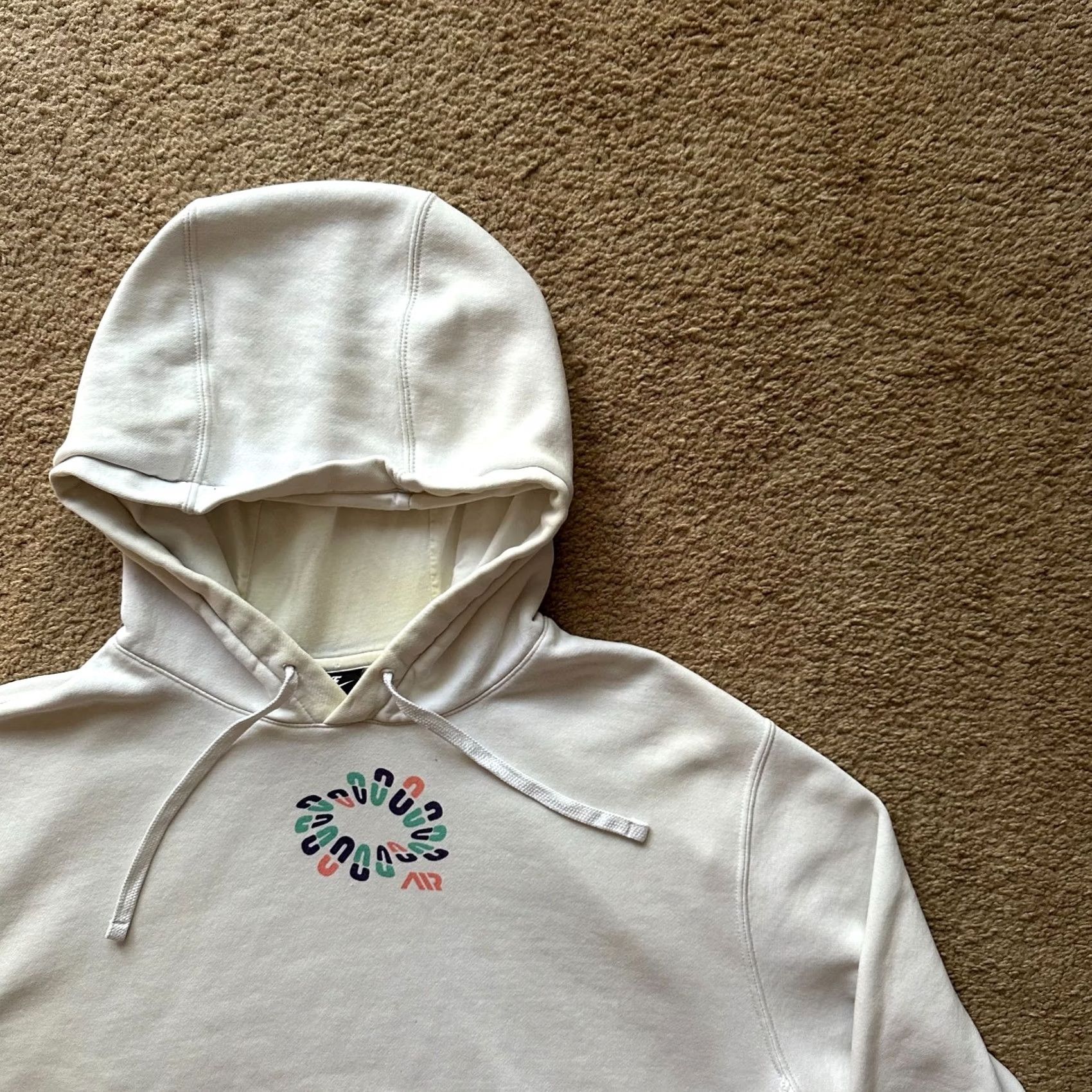 Nike Nike Sweatshirt Mens Pullover Hoodie Logo White Large Size US L / EU 52-54 / 3 - 6 Thumbnail