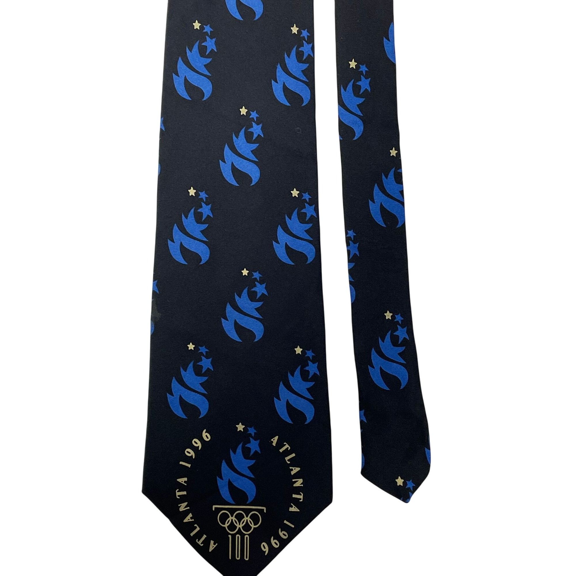 Perry Ellis 1996 Atlanta Olympic Games Collection SILK SPORTS Necktie Size ONE SIZE - 4 Thumbnail