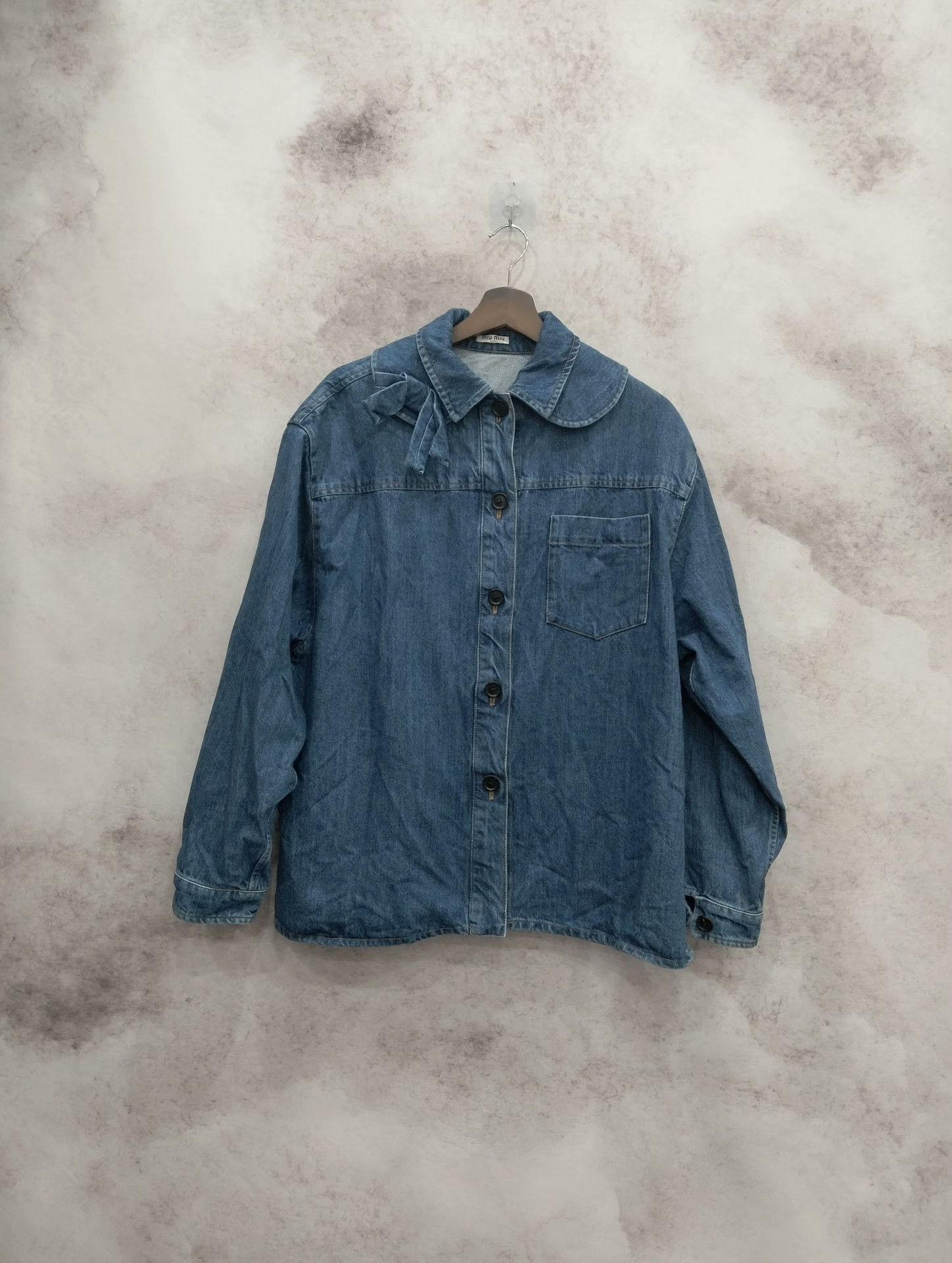 Miu Miu Miu Miu Denim Jacket 38 Women Size S / US 4 / IT 40 - 1 Thumbnail