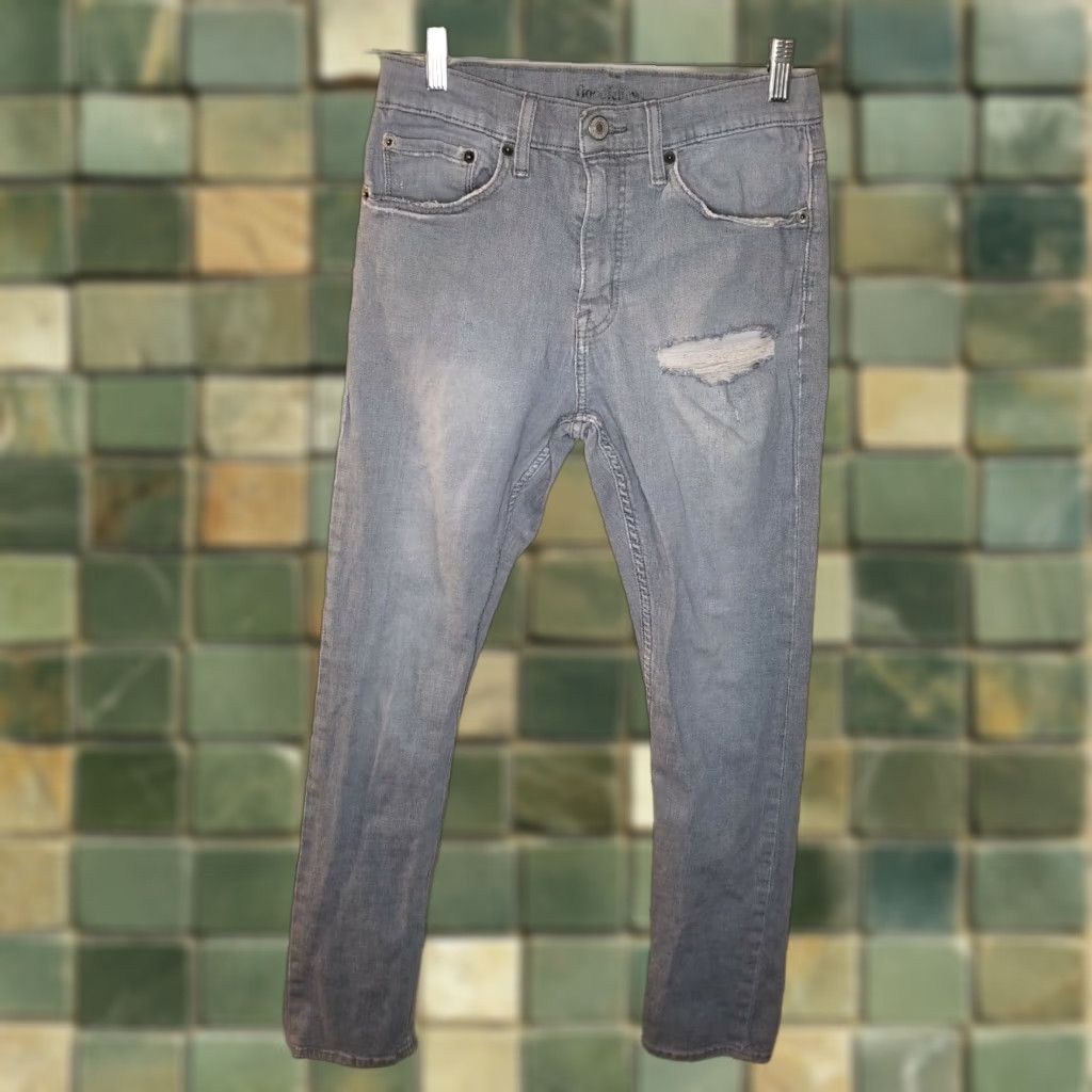 Vintage Goodfellow Jeans Men Blue 30x30 Ink Stain Ripped Straight 30 In Regular Size Size US 30 / EU 46 - 1 Thumbnail