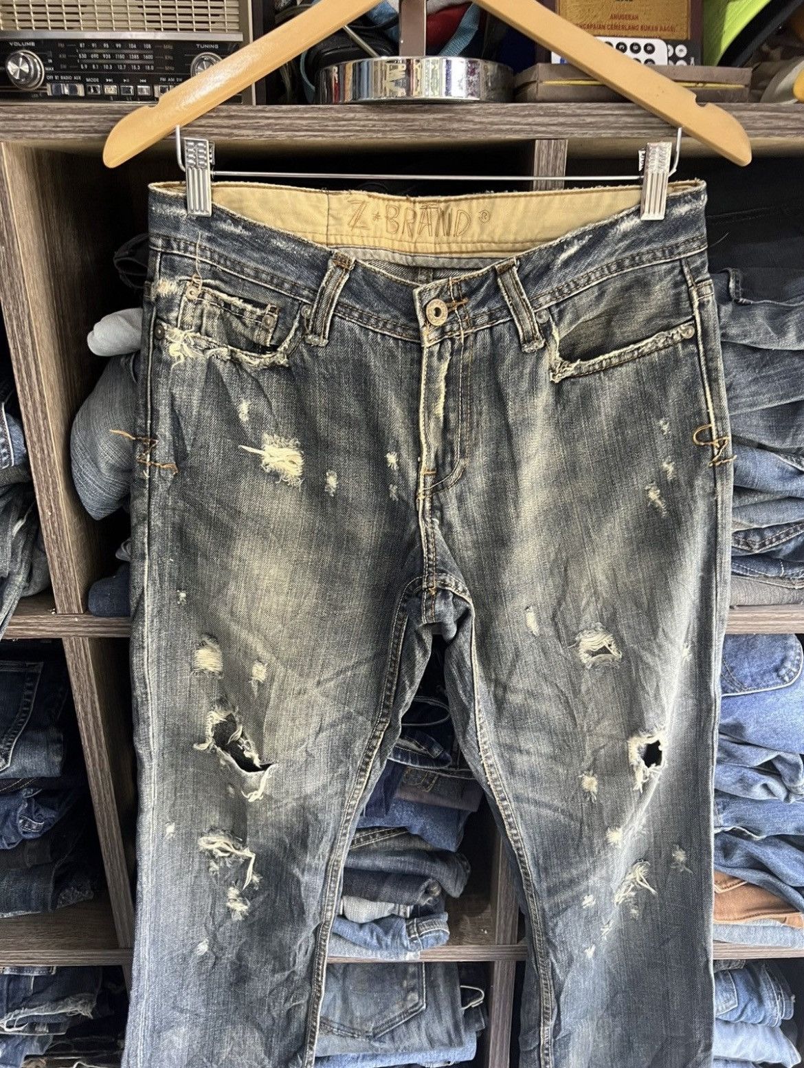 Z Brand 🔥Vintage Z Brand Distressed Denim Size US 31 - 5 Thumbnail