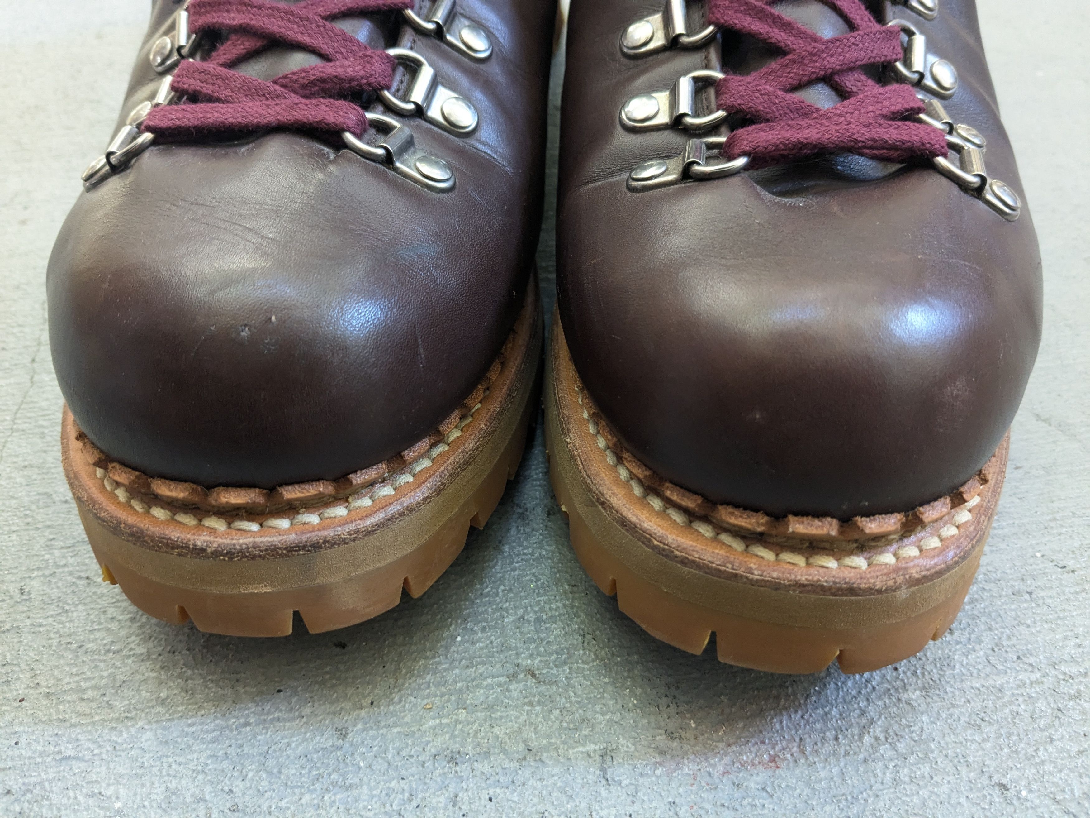 Gucci Gucci Boots Brown 10.5 Leather Rubber Lace Up Size US 10.5 / EU 43-44 - 4 Thumbnail