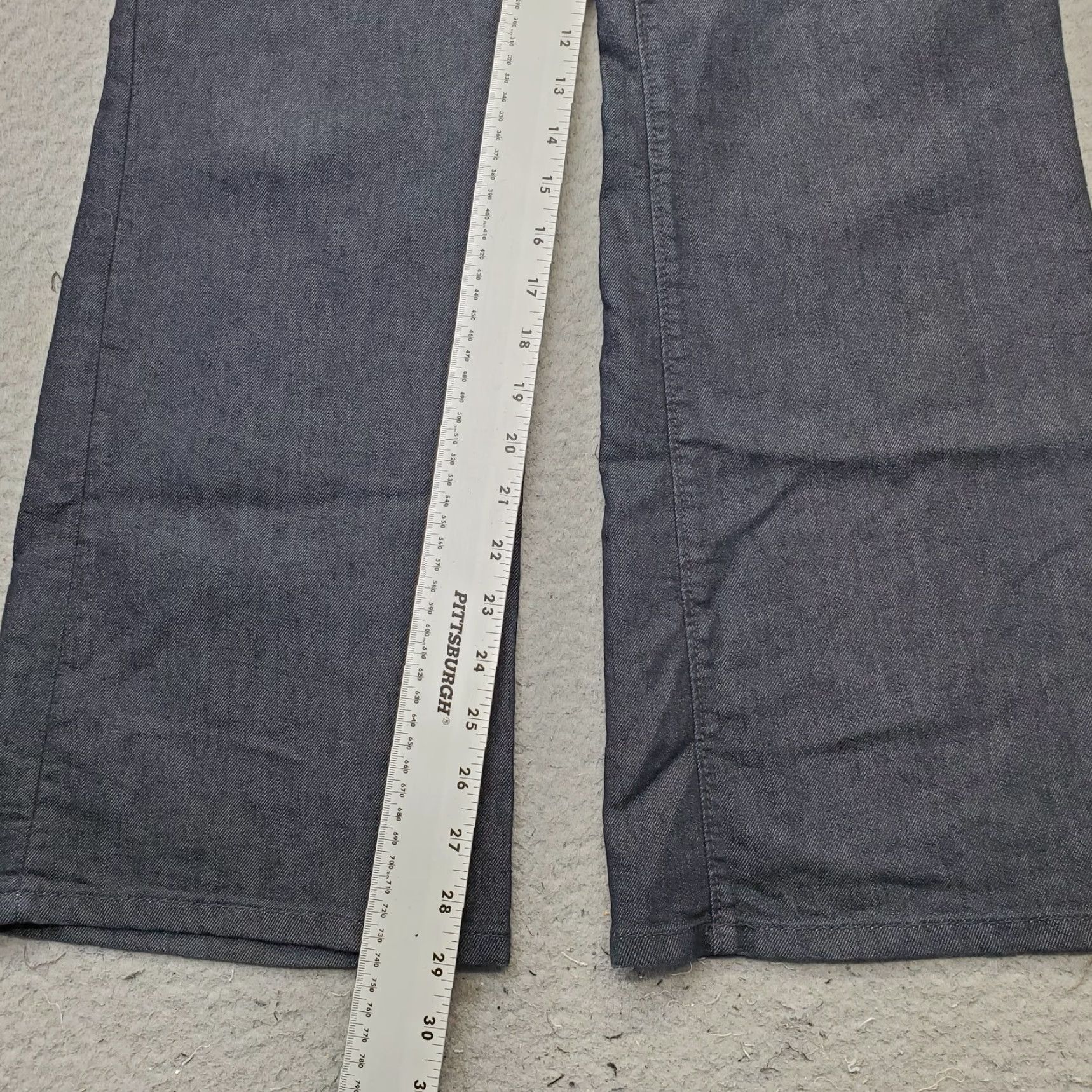 Ann Taylor Ann Taylor Womens Jeans Flare Navy 10P Petite Curvy Denim Dark Wash Flat Front Jeans Size 32" / US 10 / IT 46 - 4 Thumbnail