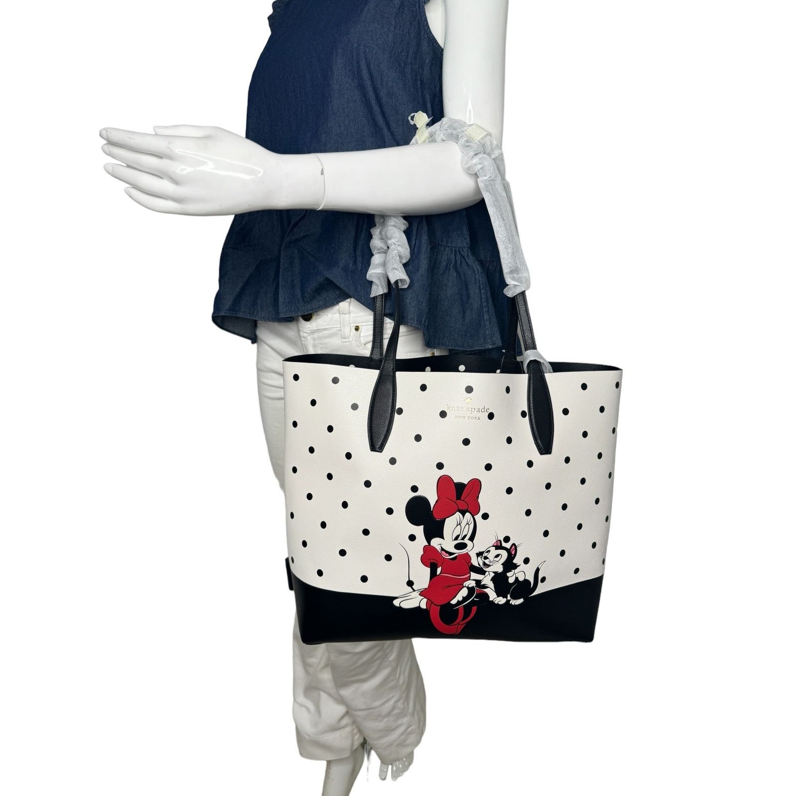 Kate Spade Kate Spade X Disney Reversible Minnie Mouse Large Tote Bag Size ONE SIZE - 7 Thumbnail