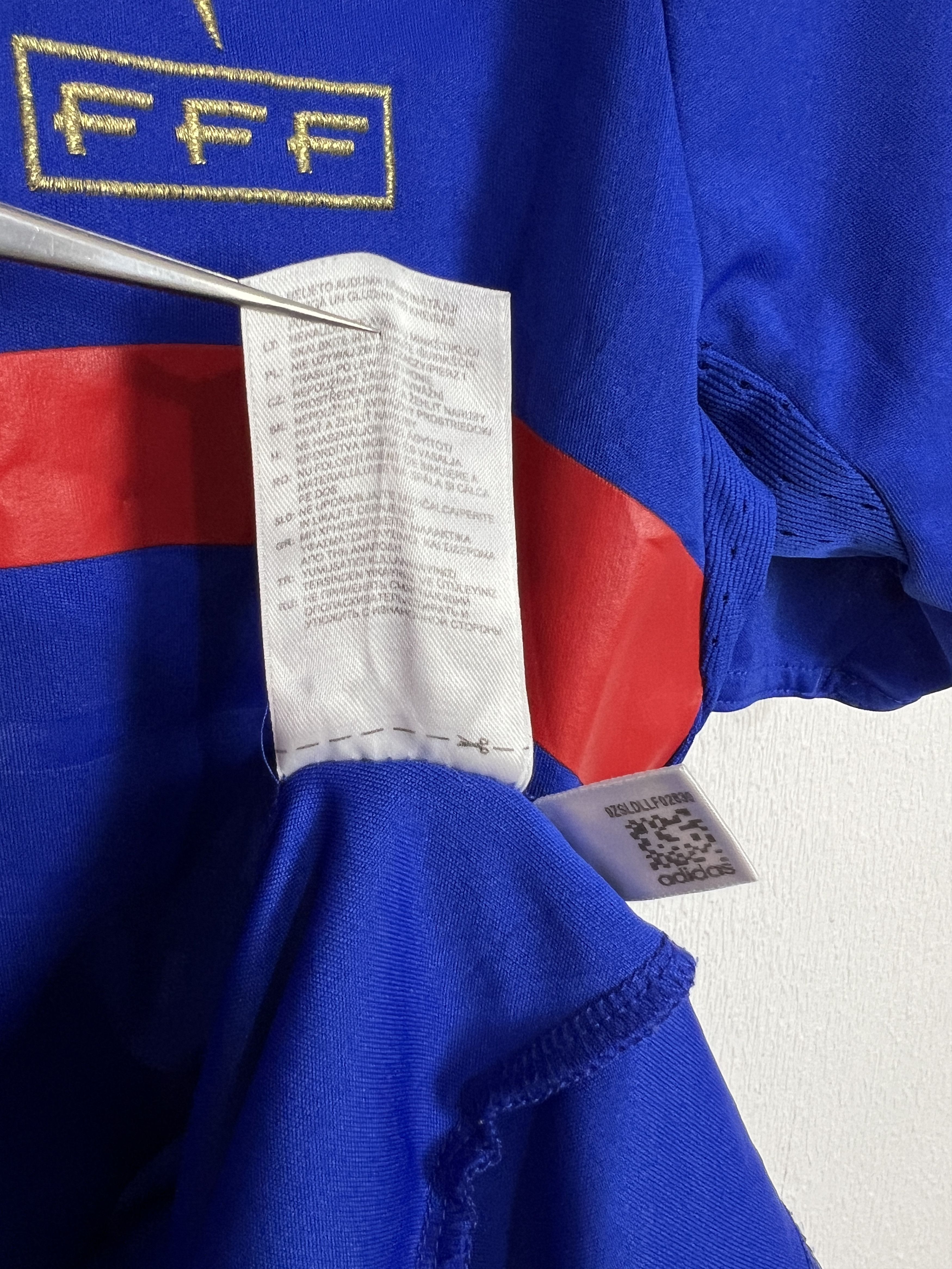 Adidas France Home football shirt 2007 Soccer Adidas Blue Jersey Size US M / EU 48-50 / 2 - 10 Thumbnail
