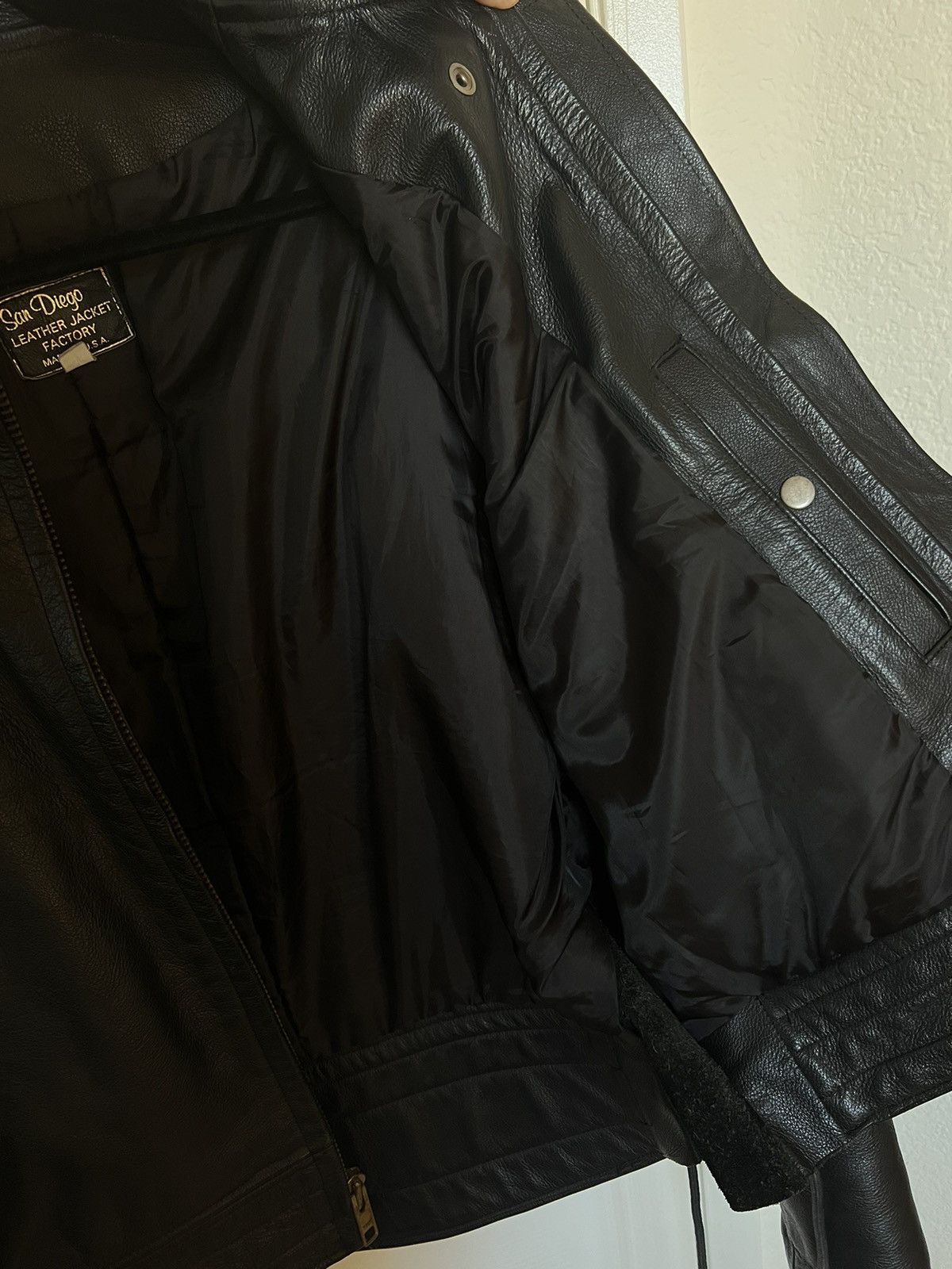 Vintage Heavyweight Leather Jacket Size US L / EU 52-54 / 3 - 5 Thumbnail