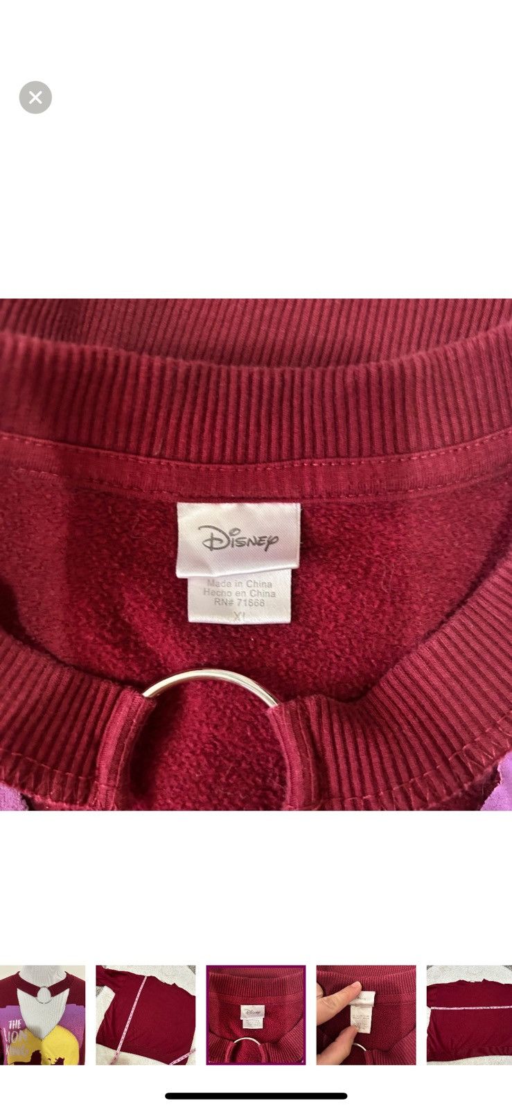 Disney Disney the lion king XL choker style sweatshirt Size XL / US 12-14 / IT 48-50 - 7 Thumbnail