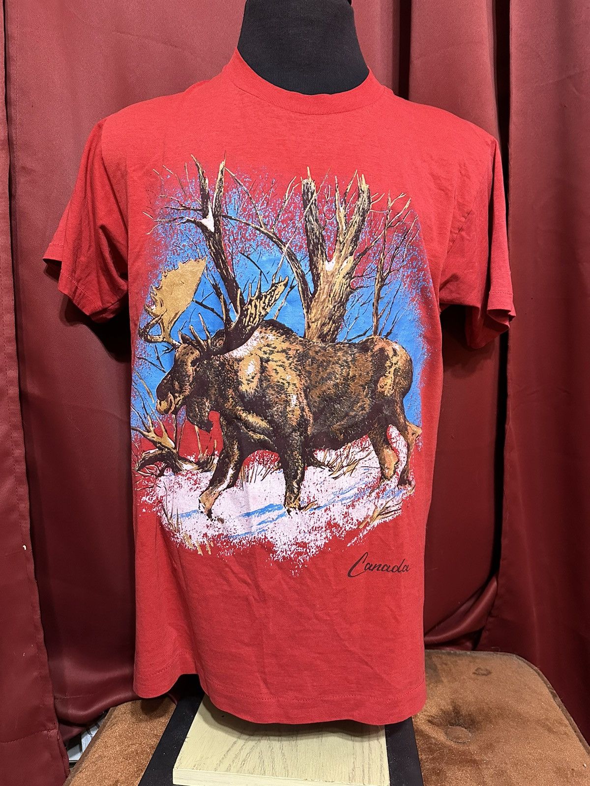Vintage Vintage Canada Moose Animal Tshirt 90’s Nature Tee Grail Size US L / EU 52-54 / 3 - 1 Thumbnail