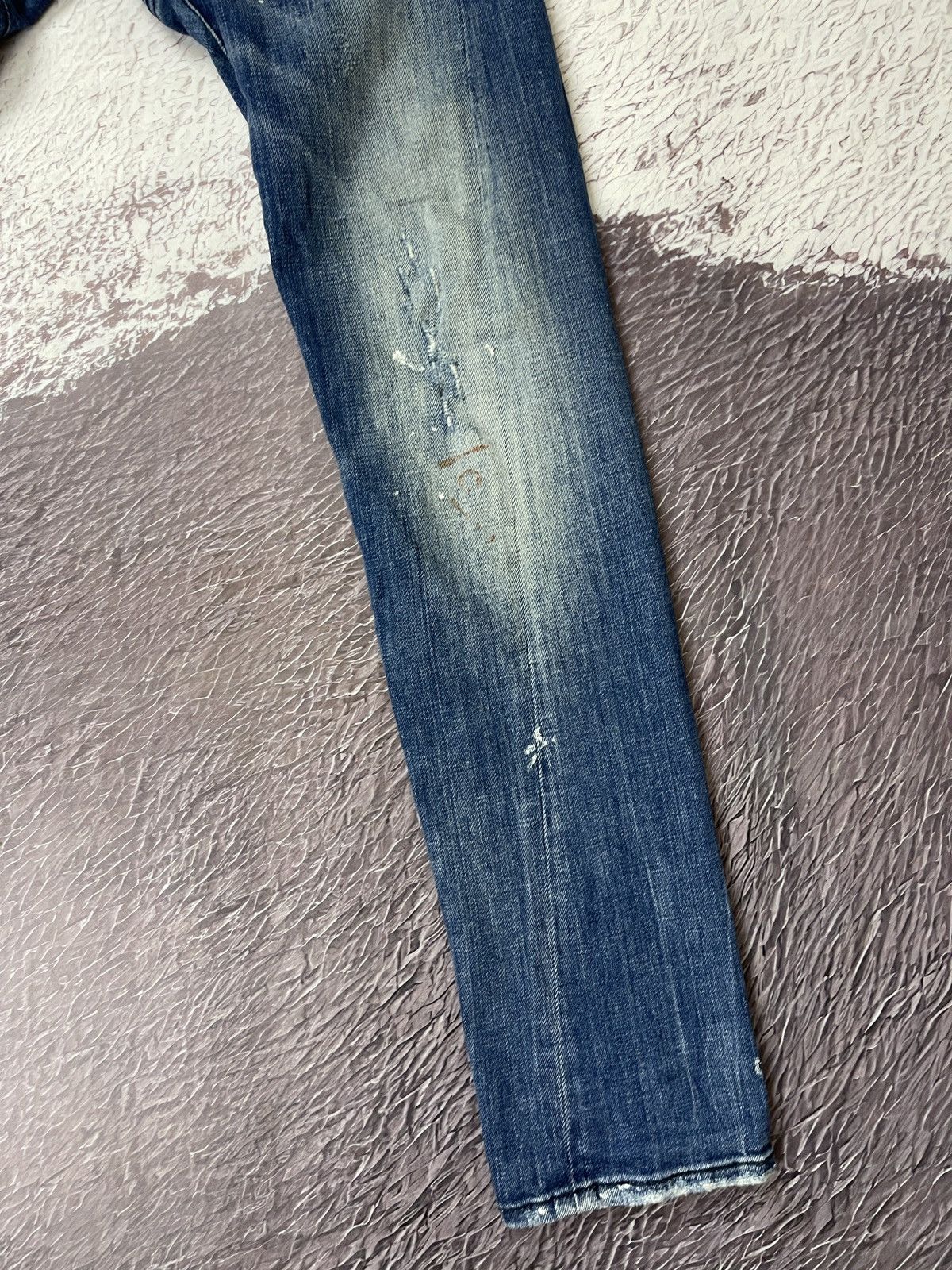 Dsquared2 Dsquared d2 vintage distressed denim jeans paint embroidery Size US 30 / EU 46 - 6 Thumbnail