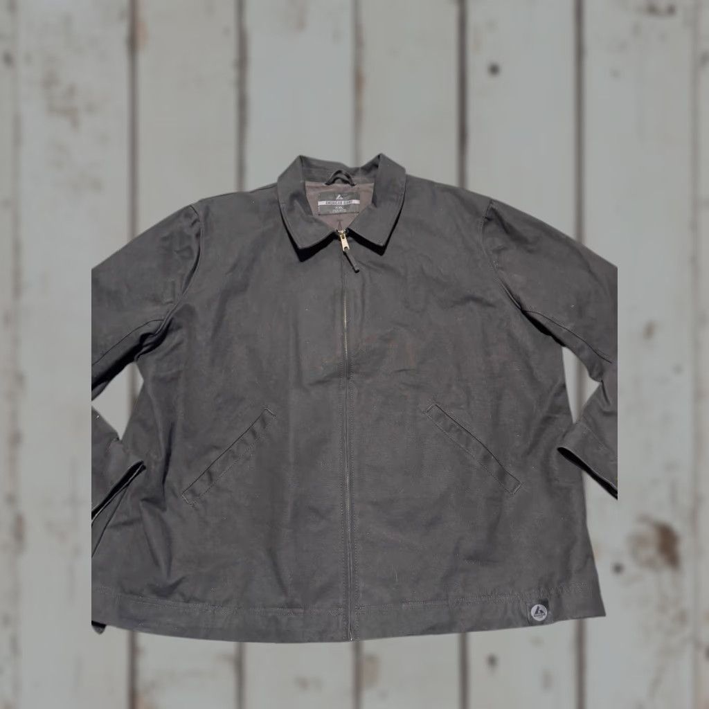 Vintage American Giant Roughneck Mechanics Jacket Mens XXL Black Canvas Zip Chore USA Size US XXL / EU 58 / 5 - 1 Thumbnail
