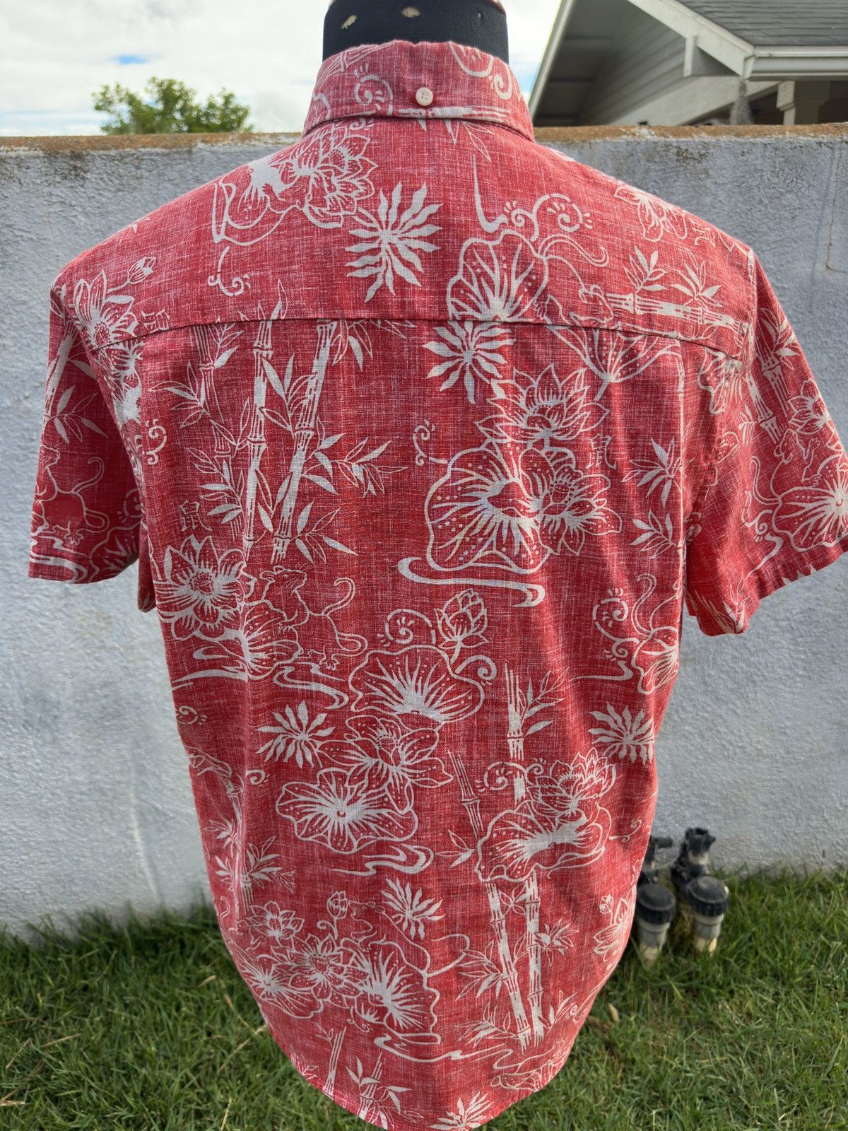 Reyn Spooner Reyn Spooner Red Tailored Men's Medium Hawaiian Print Size US M / EU 48-50 / 2 - 2 Thumbnail